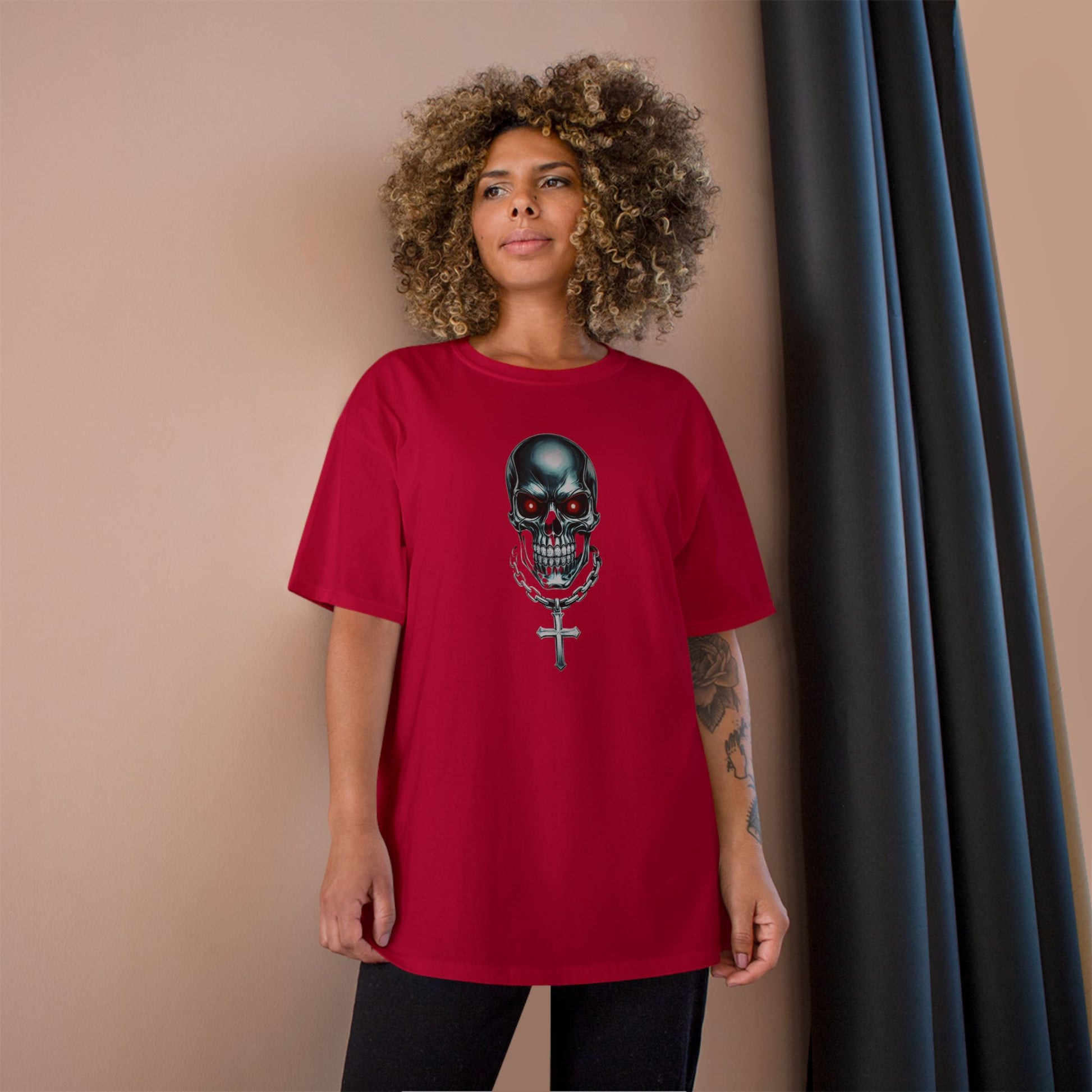 Champion Graphic Tee for Bold Trendsetters, Streetwear Shirt, Casual Outfit, Gift for Friends, Unisex Apparel, Everyday Wear