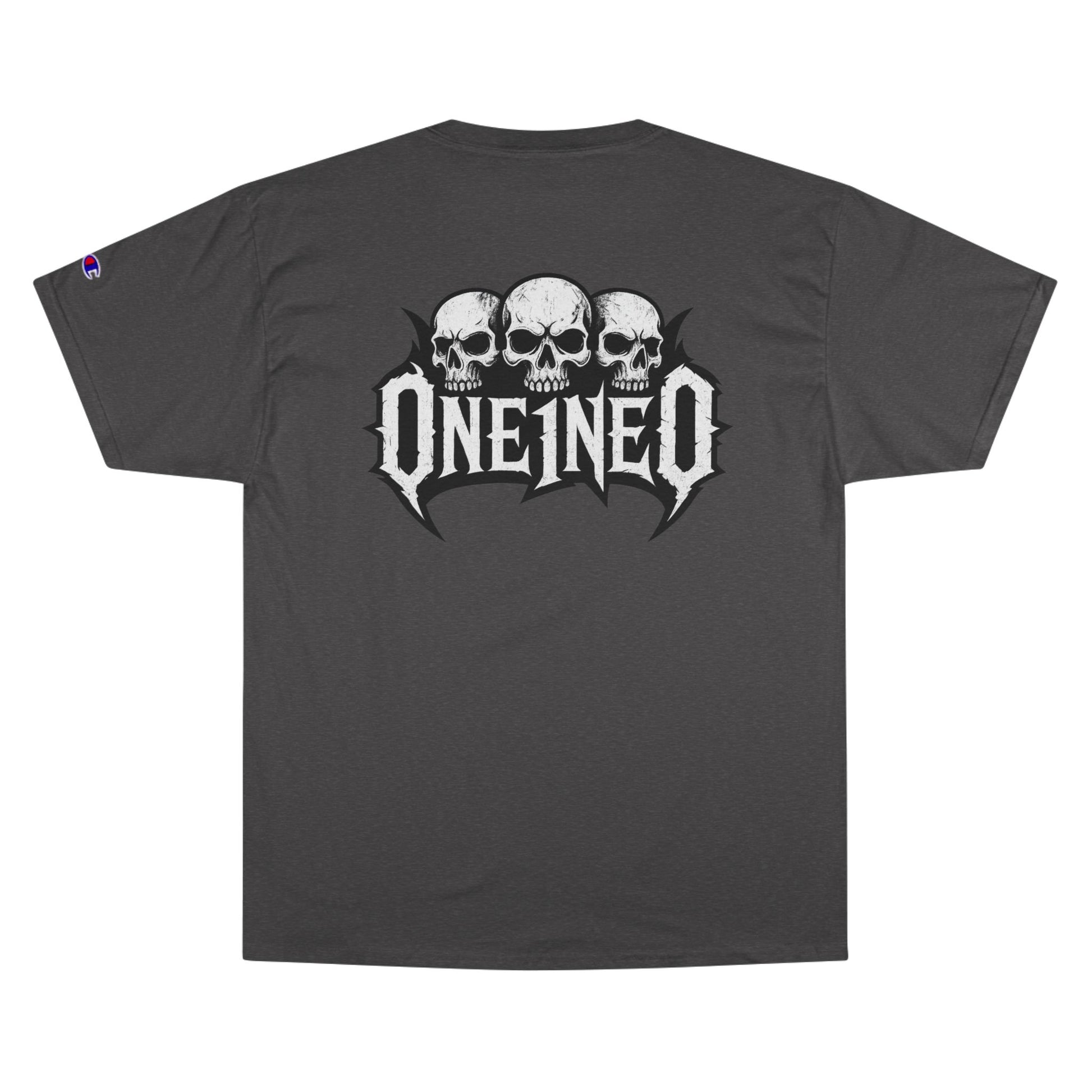 Champion Skull Graphic Tee for Music Lovers, Edgy Streetwear Shirt, Alternative Fashion Apparel, Perfect Gift for Birthdays.