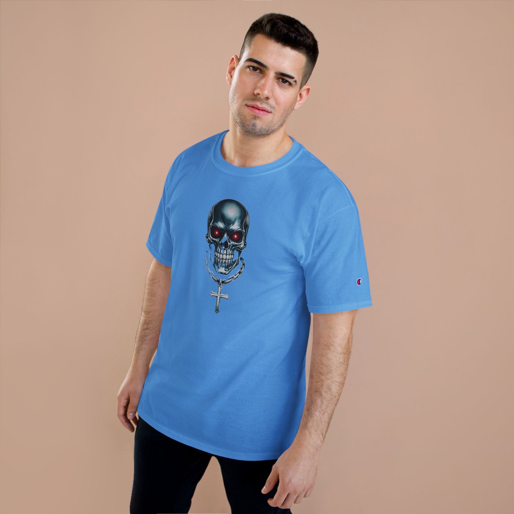 Champion Graphic Tee for Bold Trendsetters, Streetwear Shirt, Casual Outfit, Gift for Friends, Unisex Apparel, Everyday Wear