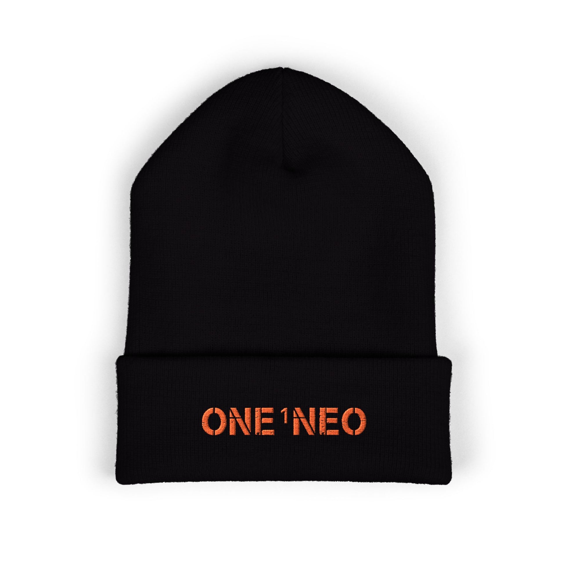 Classic Cuffed Beanie with Embroidered ONE1NEO, Cozy Winter Hat, Trendy Beanie, Great Gift for Him/Her, Stylish Accessory