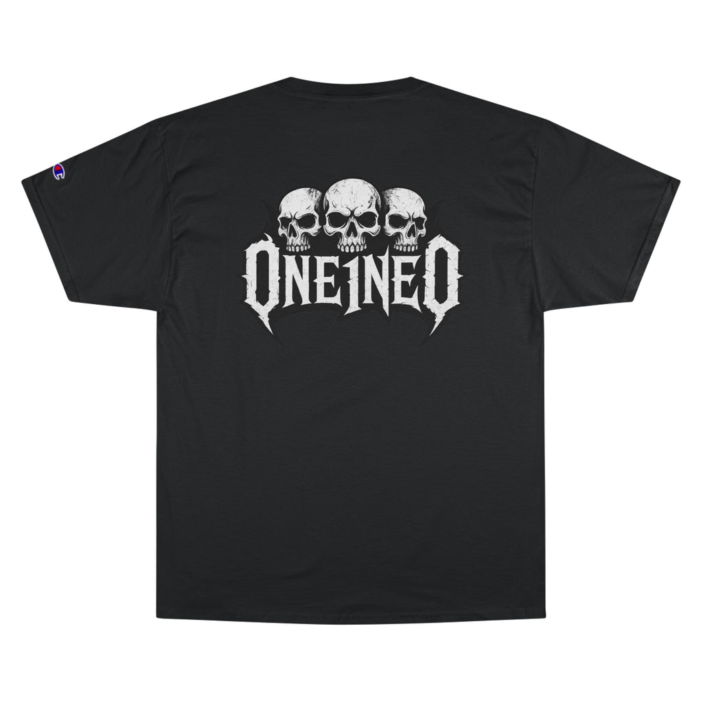 Champion Skull Graphic Tee for Music Lovers, Edgy Streetwear Shirt, Alternative Fashion Apparel, Perfect Gift for Birthdays.