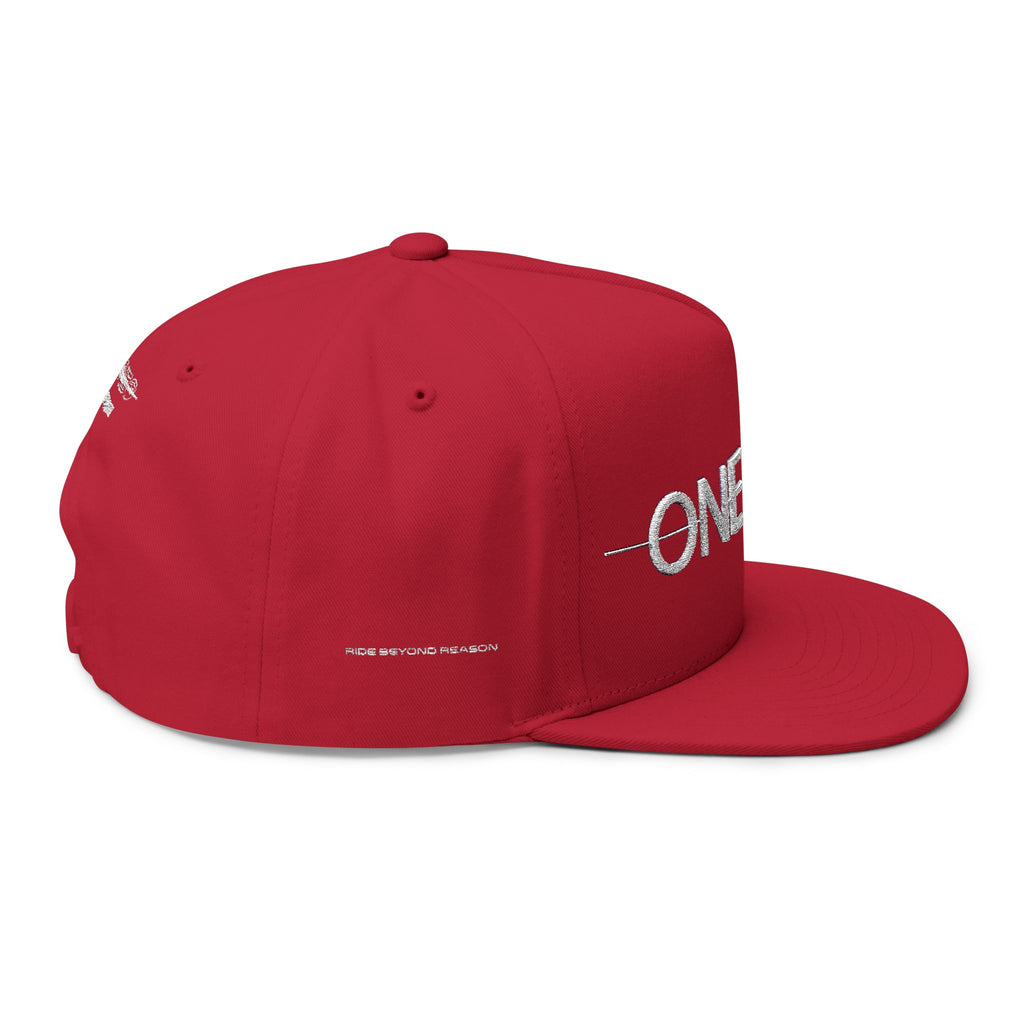 Stylish Embroidered Flat Bill Cap, Trendy Fashion, Gift for Him, Summer Accessory, Streetwear Cap, One+Neo Design