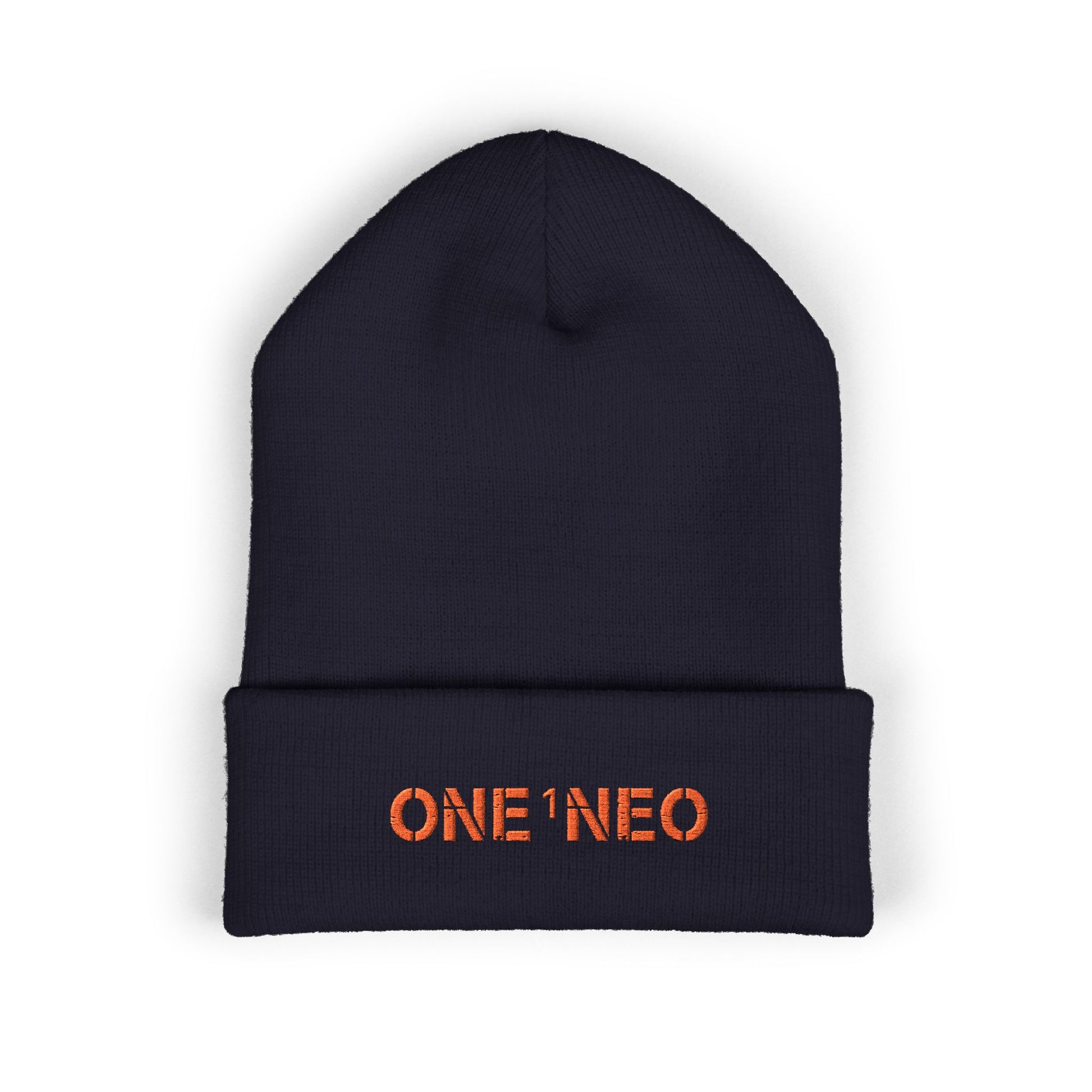 Classic Cuffed Beanie with Embroidered ONE1NEO, Cozy Winter Hat, Trendy Beanie, Great Gift for Him/Her, Stylish Accessory