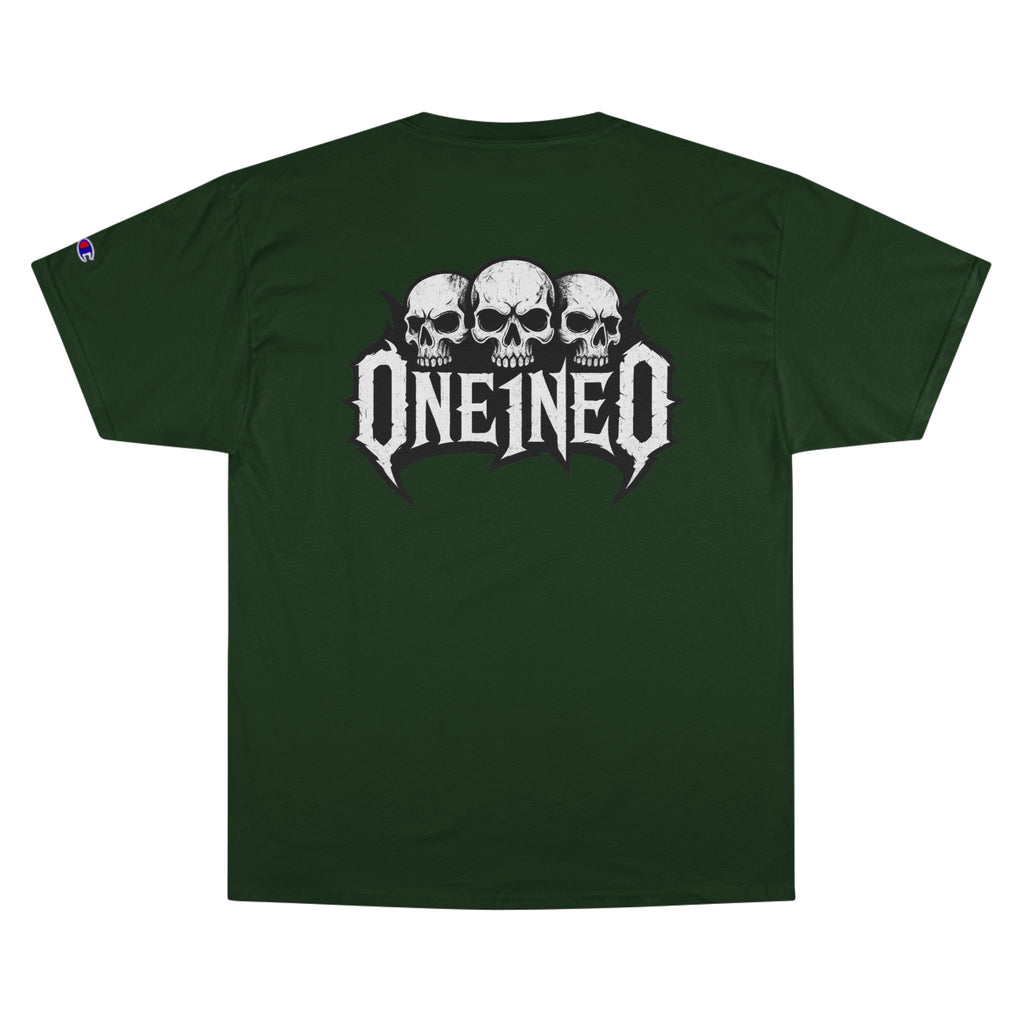 Champion Skull Graphic Tee for Music Lovers, Edgy Streetwear Shirt, Alternative Fashion Apparel, Perfect Gift for Birthdays.