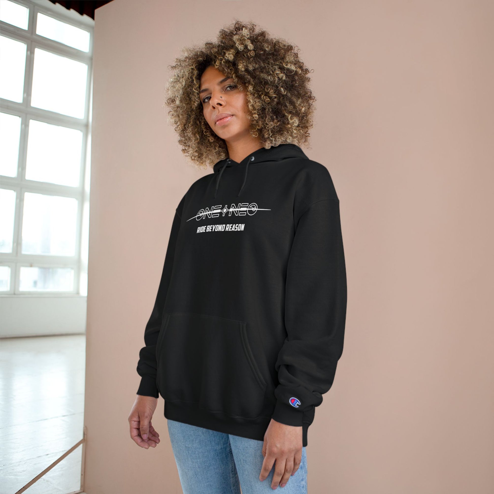 Champion Hoodie with Limited Time Logo Design
