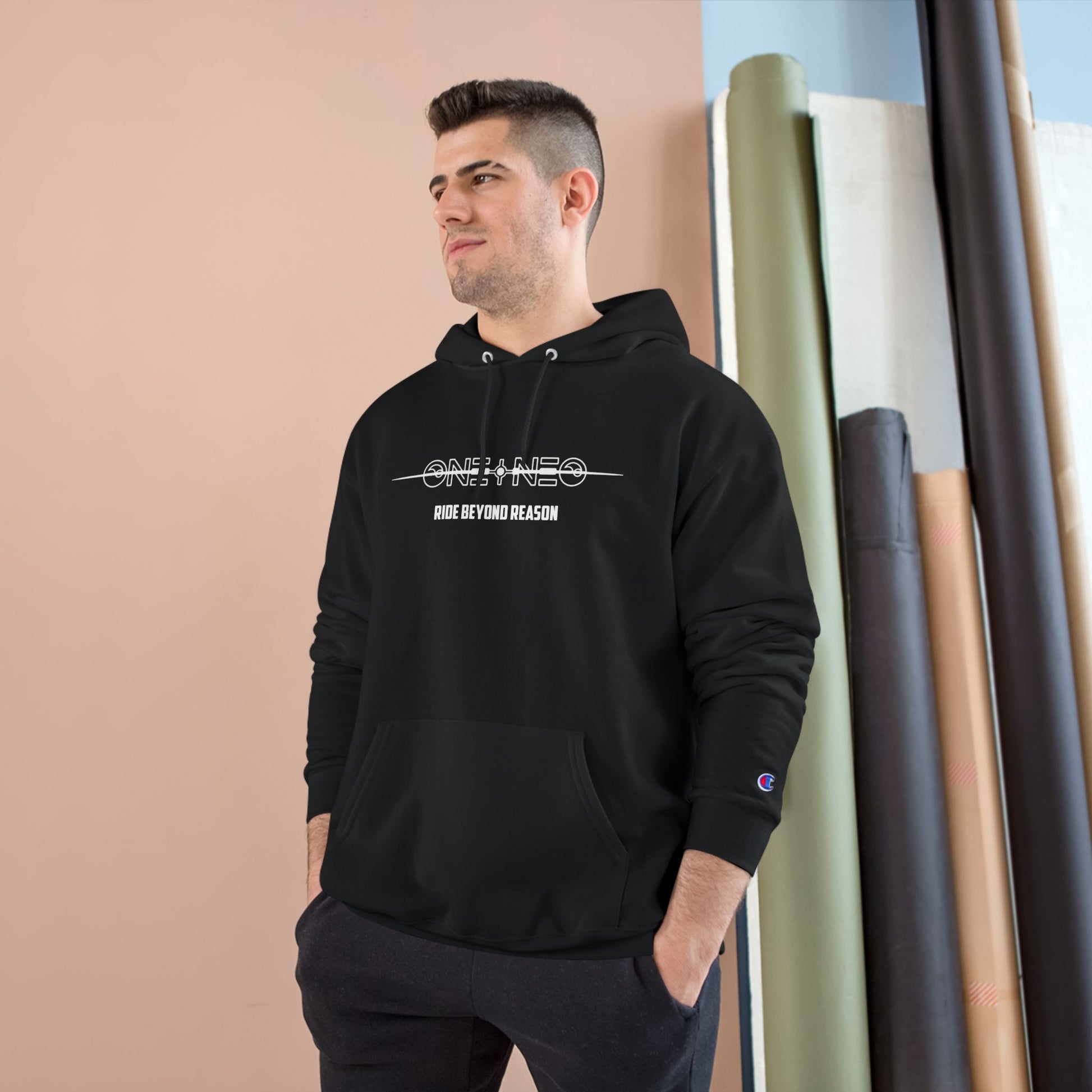 Champion Hoodie with Limited Time Logo Design