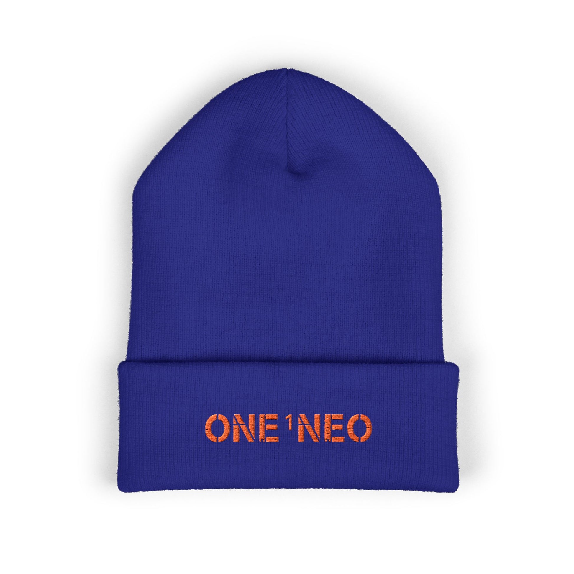 Classic Cuffed Beanie with Embroidered ONE1NEO, Cozy Winter Hat, Trendy Beanie, Great Gift for Him/Her, Stylish Accessory