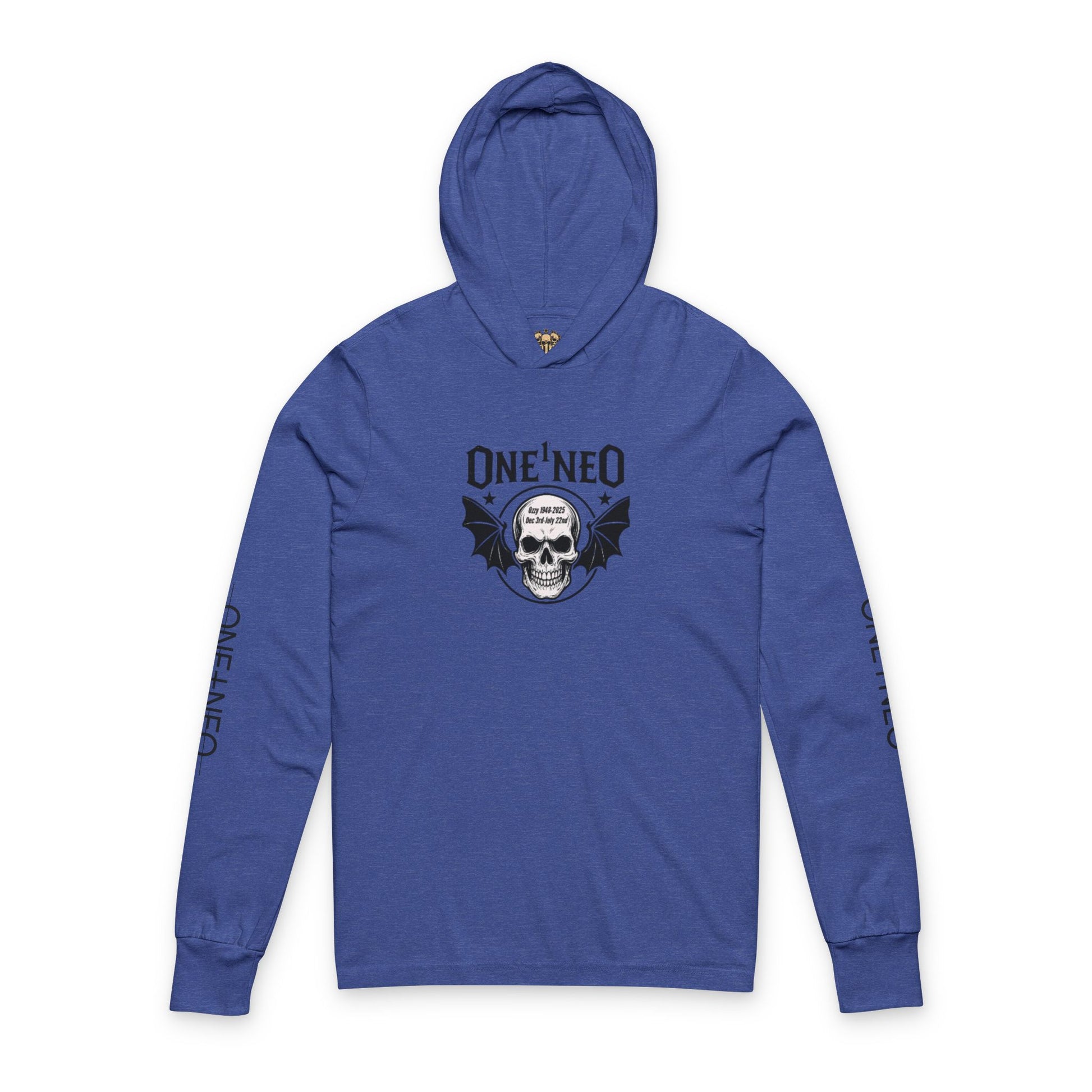 Edgy Skull Graphic Hoodie for Casual Style, Unisex Long Sleeve Tee for Music Lovers, Perfect for Halloween, Concerts, and Everyday Wear