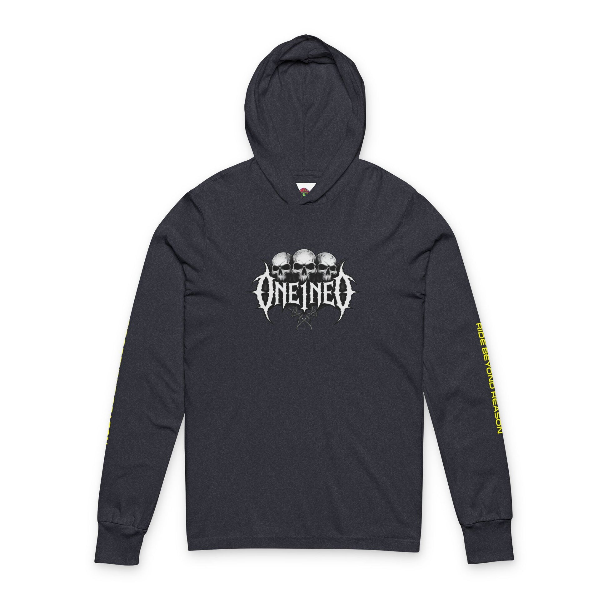 Edgy Unisex Hooded Long Sleeve Tee - Perfect for Music Lovers, Festivals, Casual Wear, Gift for Him/Her, Street Style Fashion
