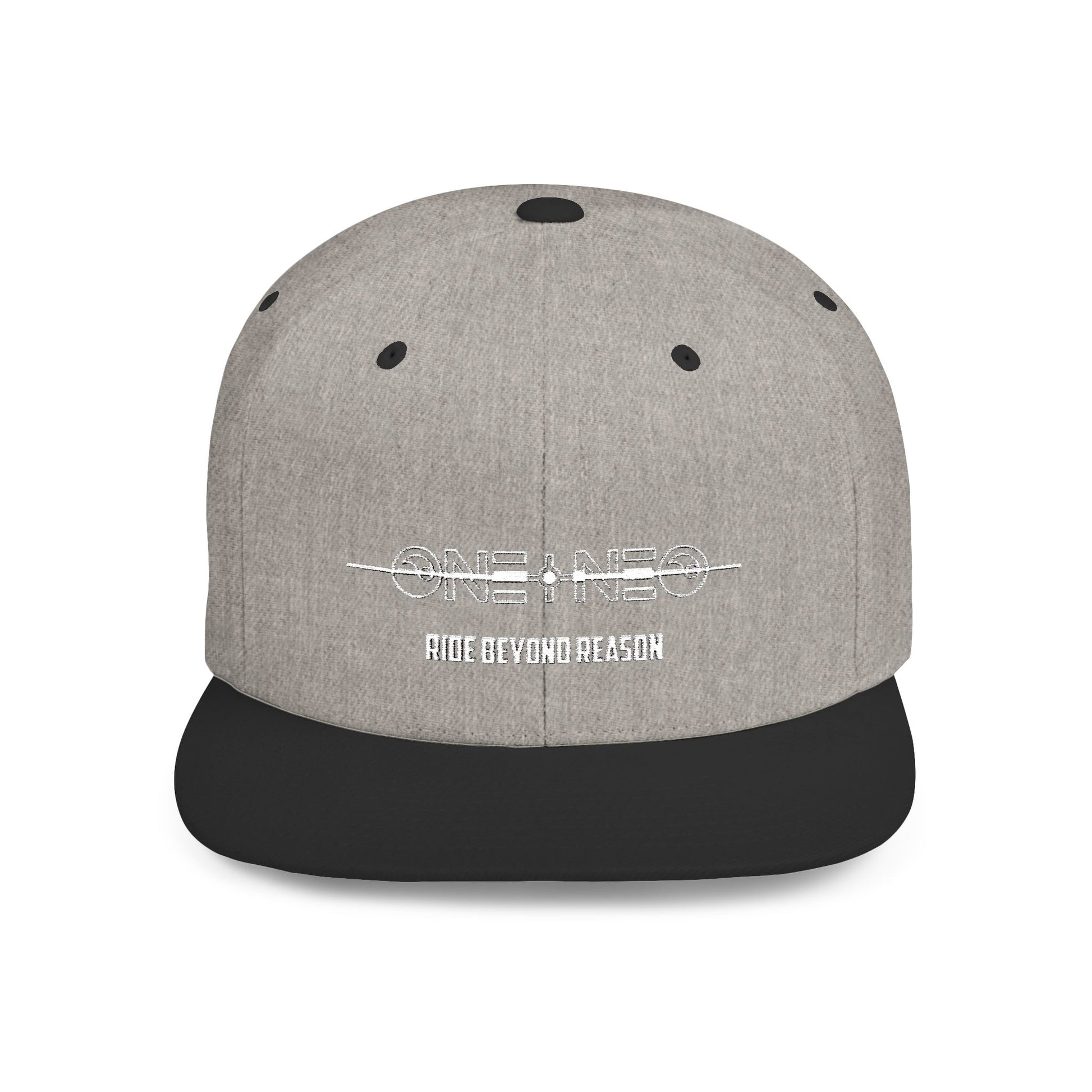 Stylish Flat Bill Snapback Hat - ONE NEO Design, Trendy Cap for Casual Outings, Streetwear, Birthday Gifts, Fashion Statement
