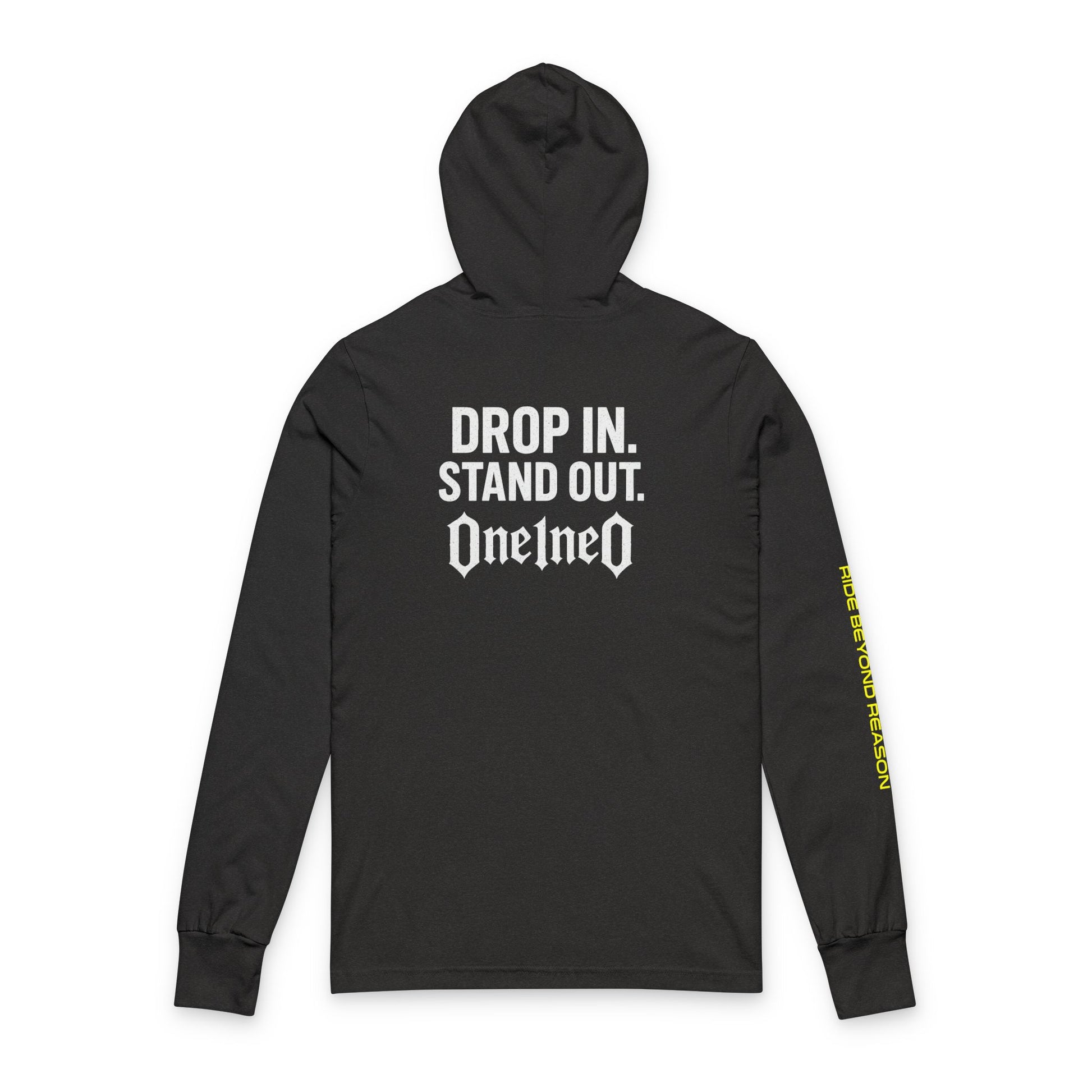 Edgy Unisex Hooded Long Sleeve Tee - Perfect for Music Lovers, Festivals, Casual Wear, Gift for Him/Her, Street Style Fashion
