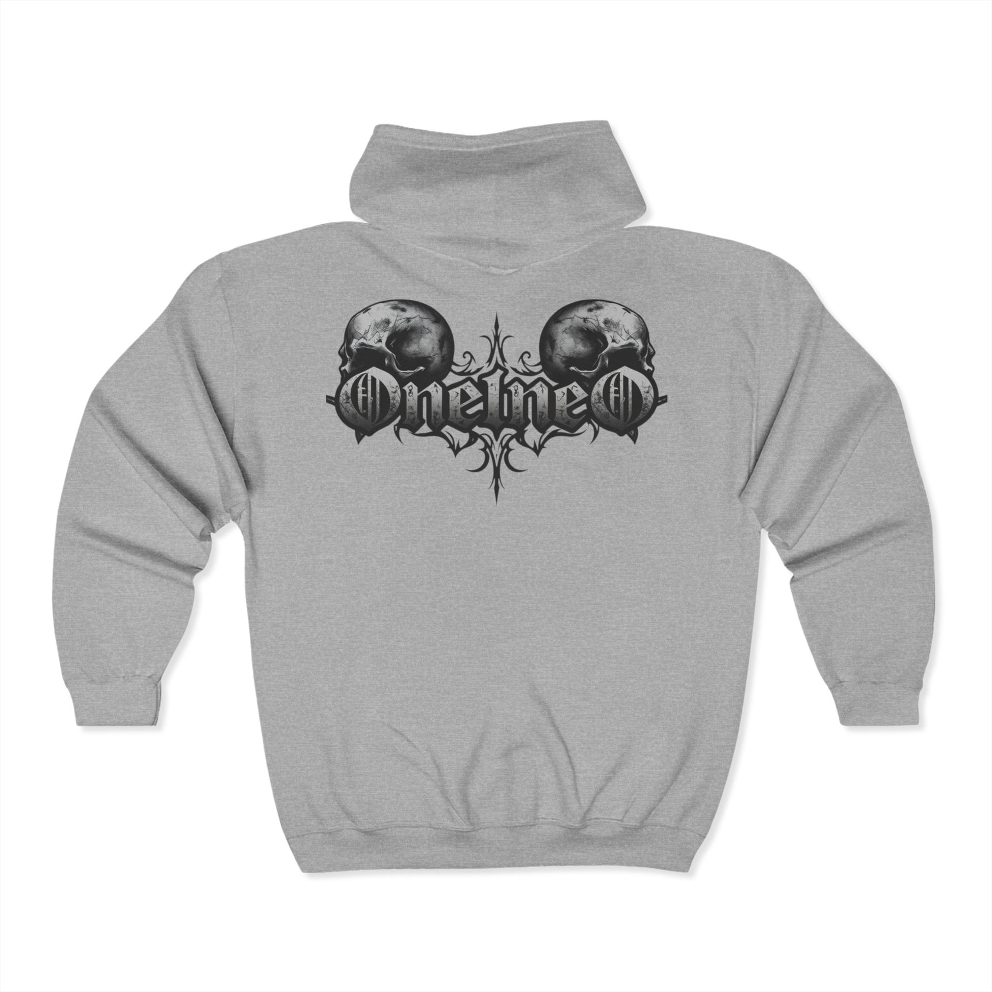 Unisex Heavy Blend™ Full Zip Hoodie with Bold Graphic Design | Perfect for Cozy Days, Casual Wear, Gym, Gifts, Unisex