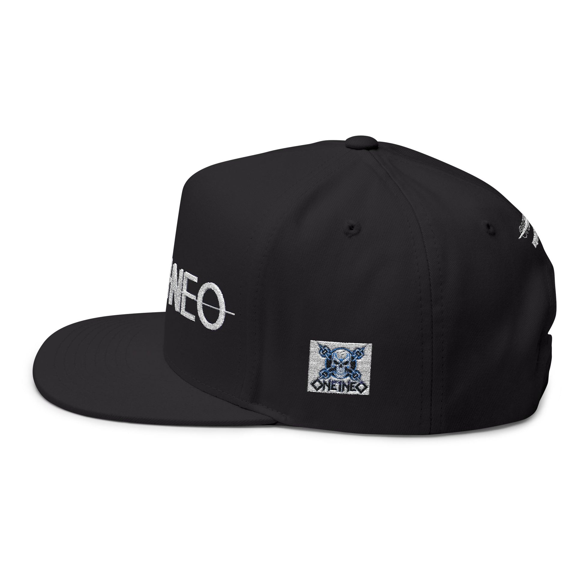 Stylish Embroidered Flat Bill Cap, Trendy Fashion, Gift for Him, Summer Accessory, Streetwear Cap, One+Neo Design