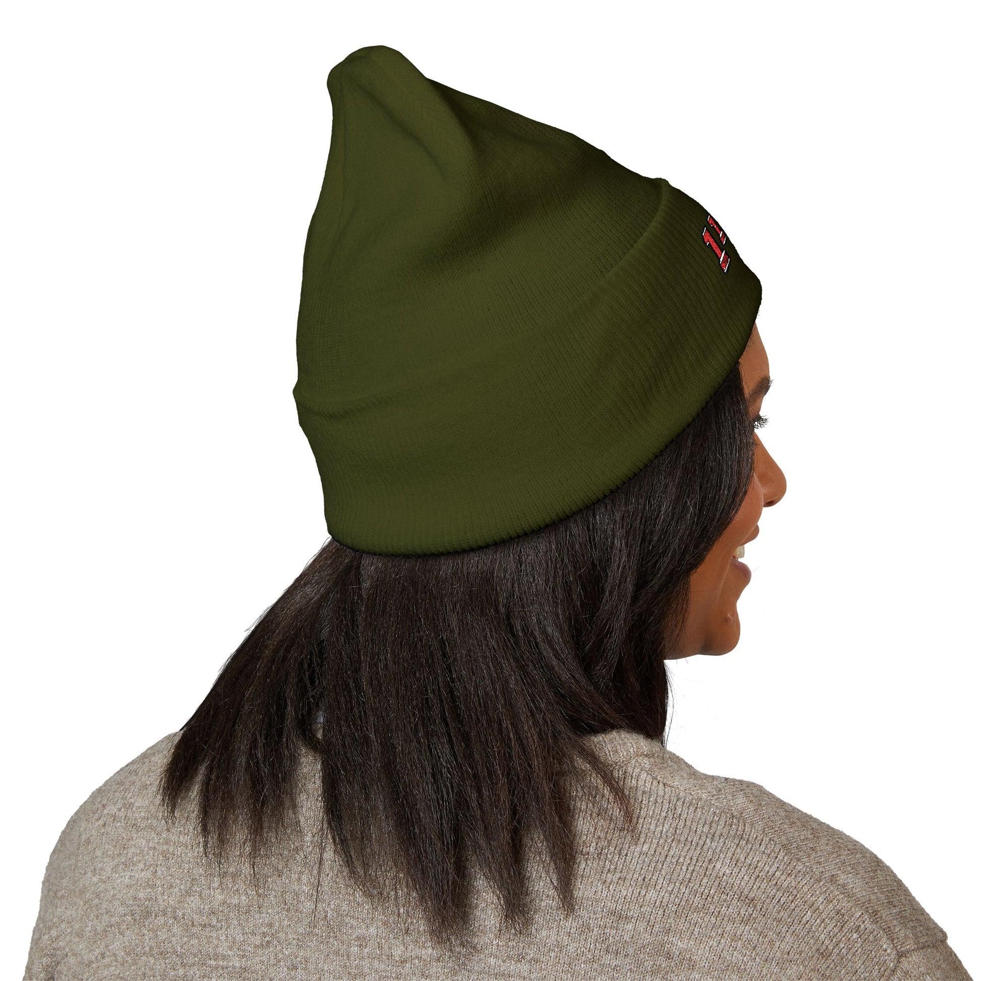Classic Cuffed Beanie with 1'Neo Embroidery, Cozy Winter Hat, Gifts for Him/Her, Festival Beanie, Trendy Accessory