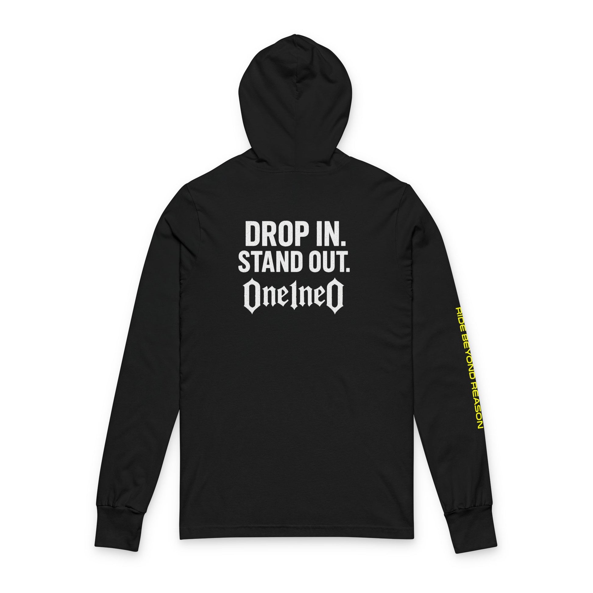 Edgy Unisex Hooded Long Sleeve Tee - Perfect for Music Lovers, Festivals, Casual Wear, Gift for Him/Her, Street Style Fashion