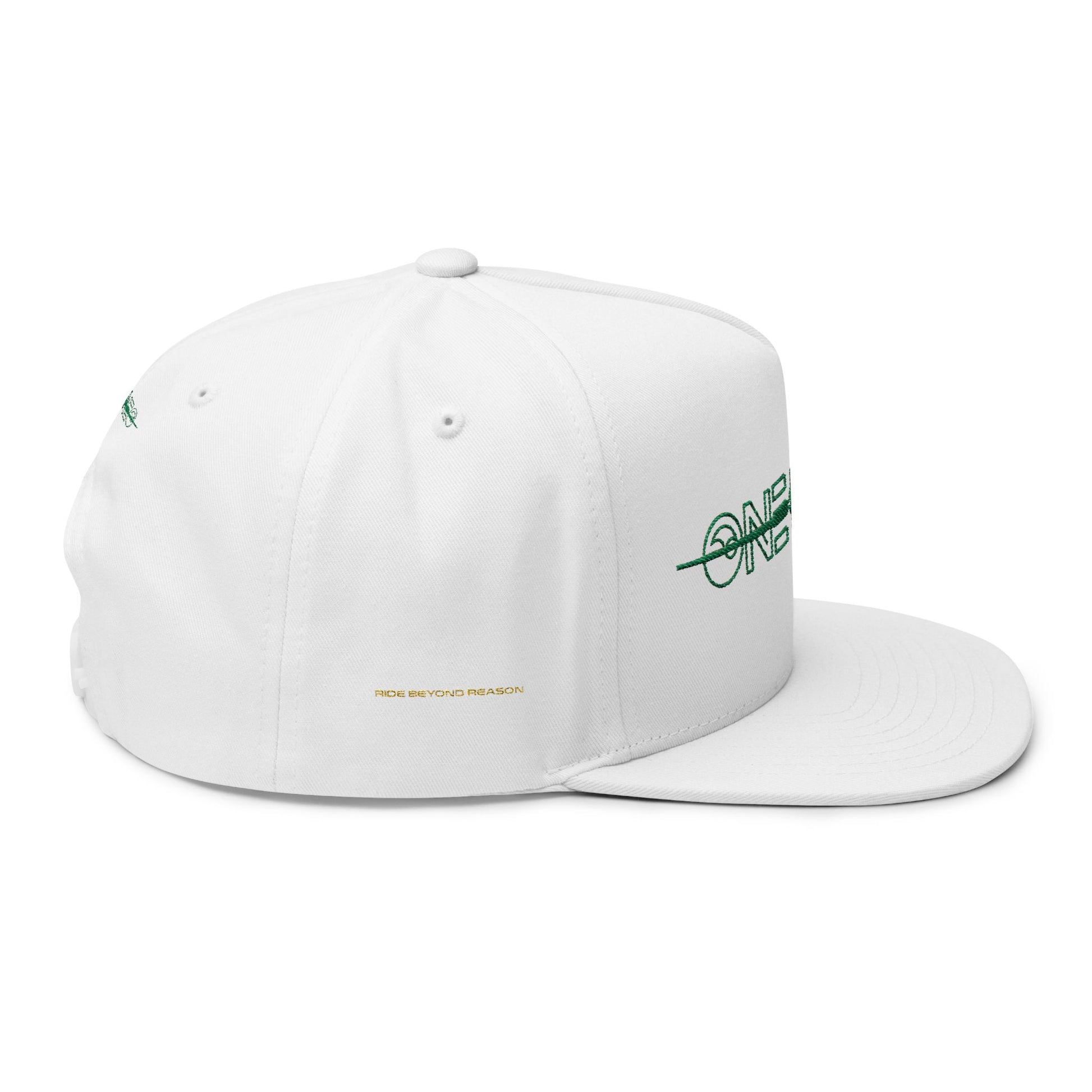Stylish Flat Bill Cap with ONE|NEO Embroidery for Trendsetters, Summer Accessory, Casual Wear, Gift Idea, Streetwear Fashion