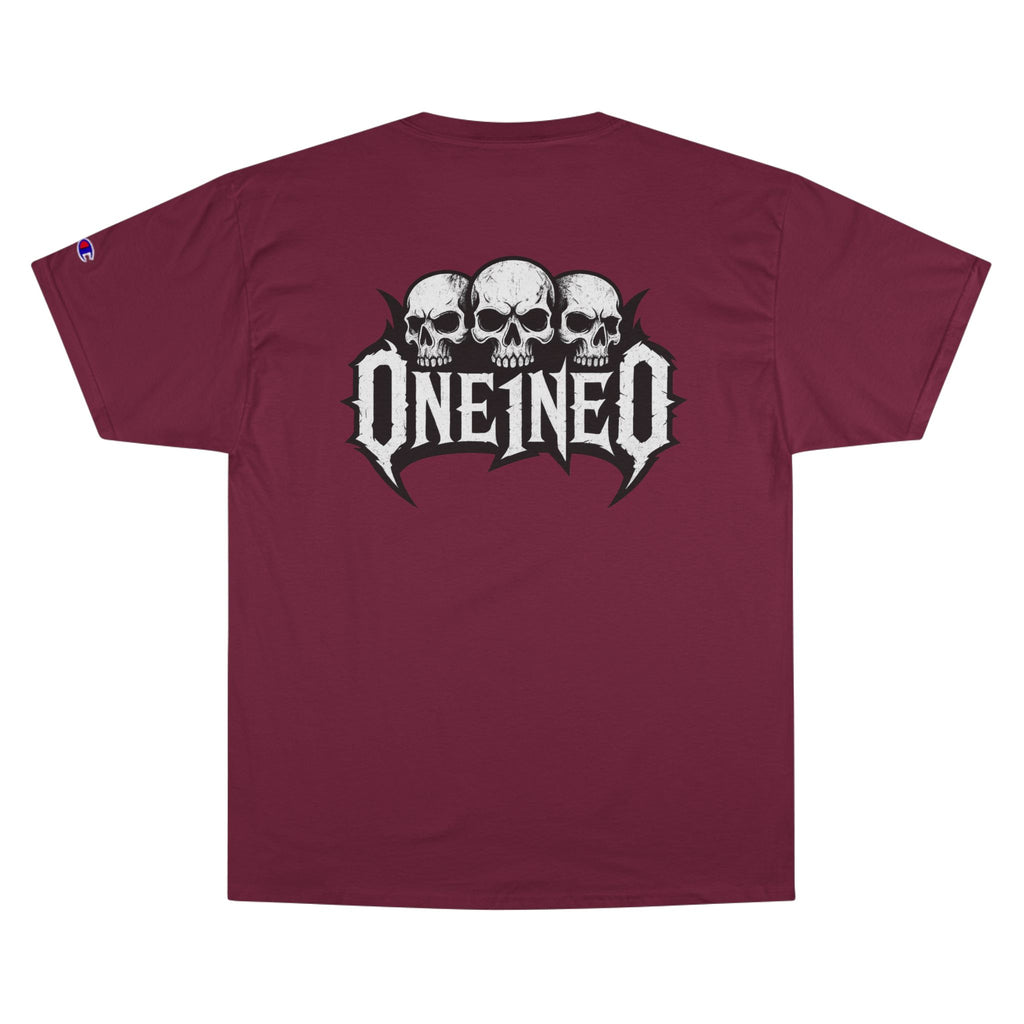 Champion Skull Graphic Tee for Music Lovers, Edgy Streetwear Shirt, Alternative Fashion Apparel, Perfect Gift for Birthdays.
