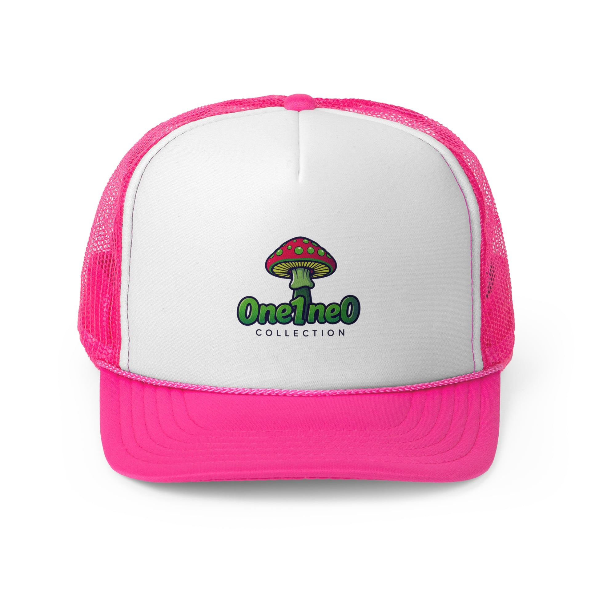 Green Mushroom Trucker Cap, Fun Outdoor Hat, Perfect for Festivals, Gifts for Nature Lovers, Casual Summer Accessory