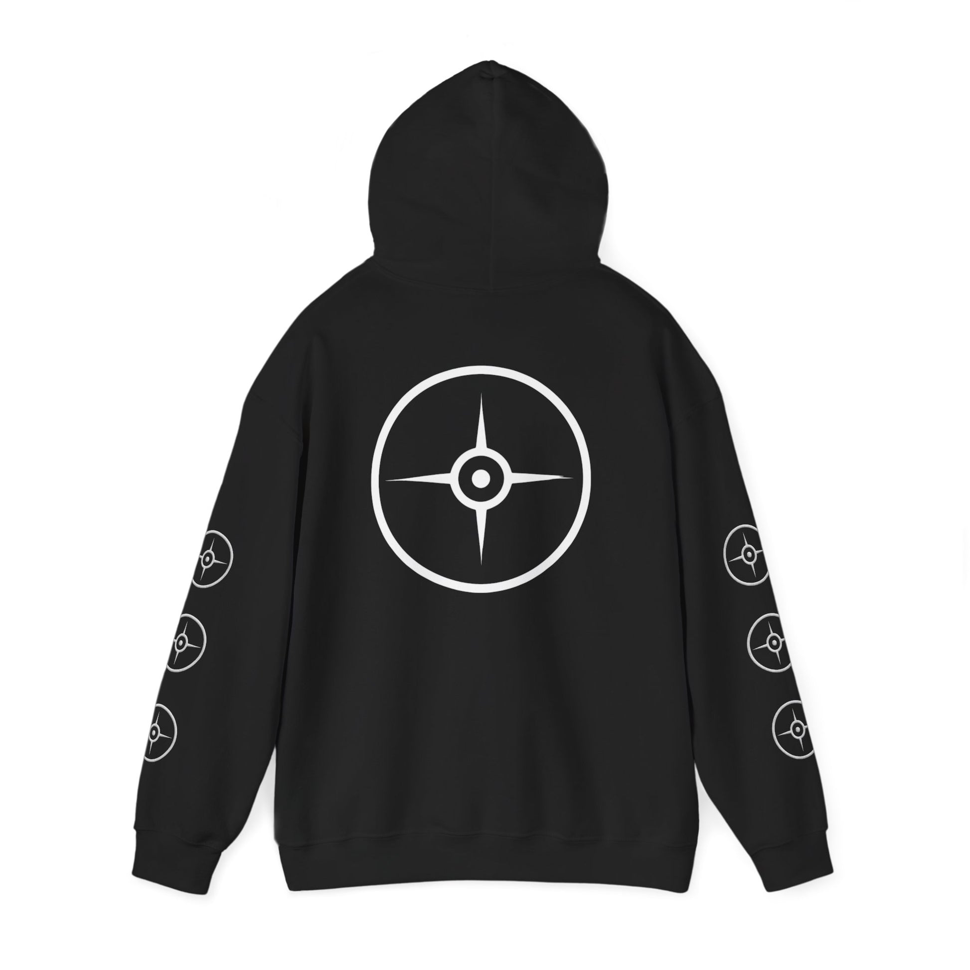 Compass Design Unisex Hoodie - Perfect for Adventurers, Outdoor Lovers, Travel Gear, Cozy Gift for All Seasons, Streetwear Style