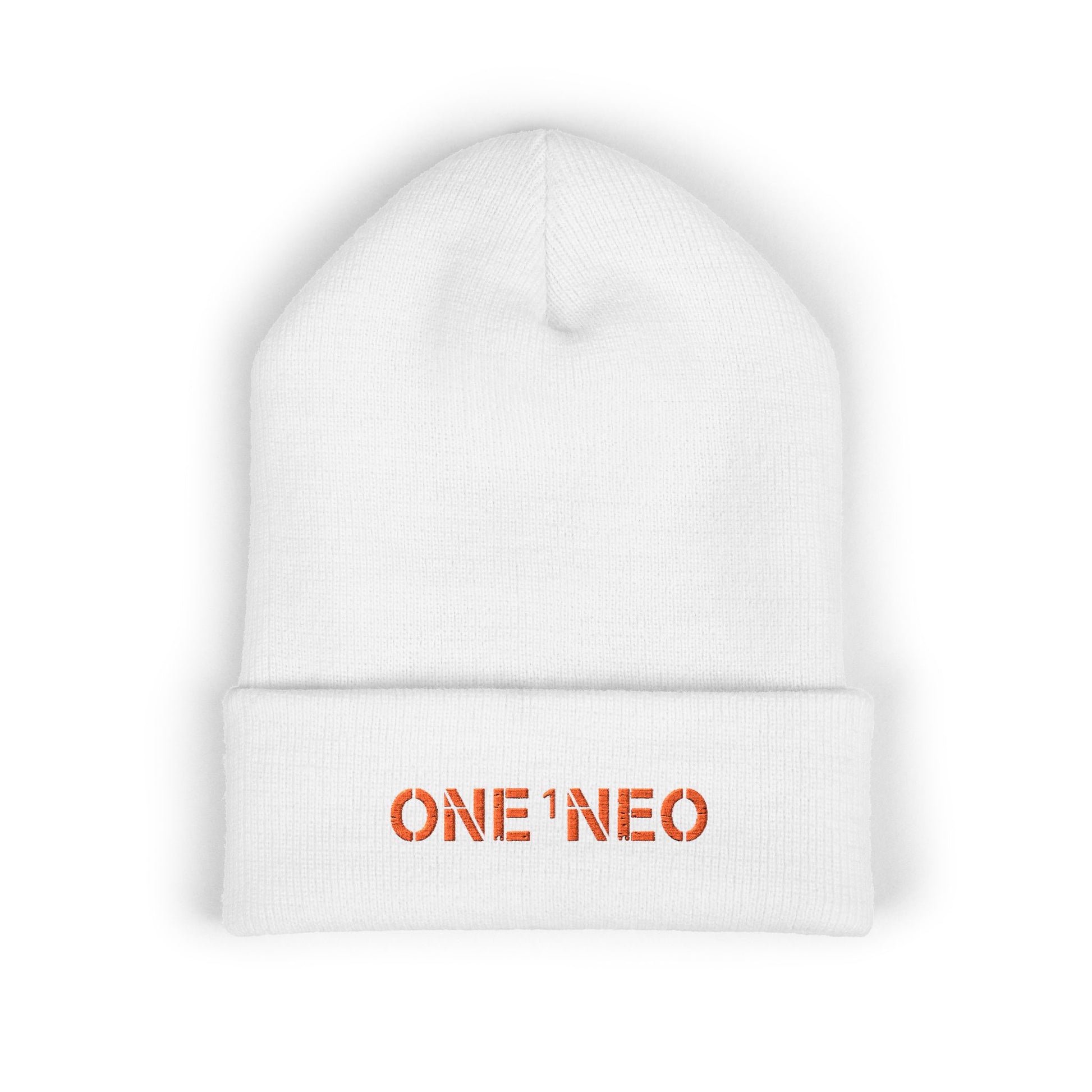 Classic Cuffed Beanie with Embroidered ONE1NEO, Cozy Winter Hat, Trendy Beanie, Great Gift for Him/Her, Stylish Accessory