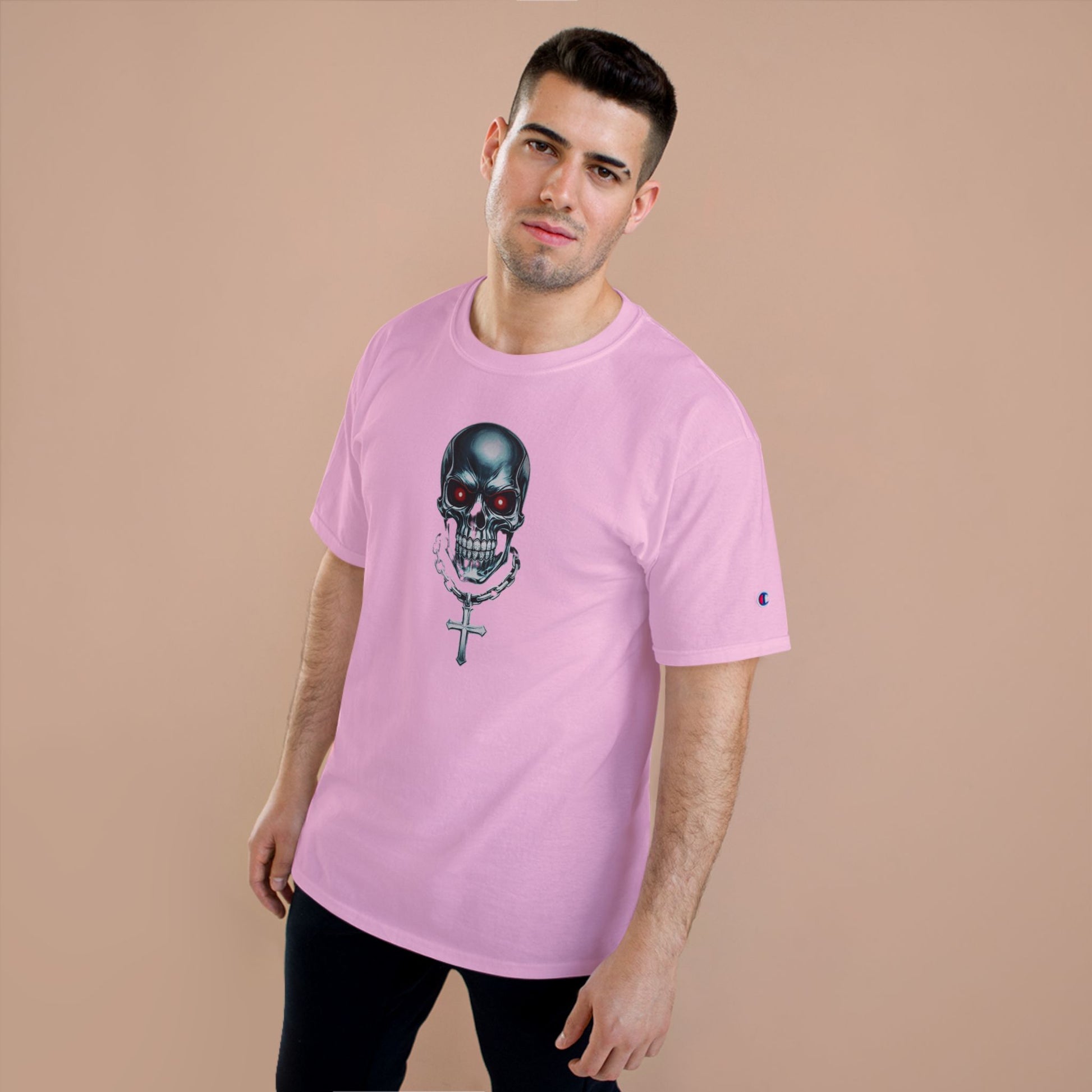 Champion Graphic Tee for Bold Trendsetters, Streetwear Shirt, Casual Outfit, Gift for Friends, Unisex Apparel, Everyday Wear