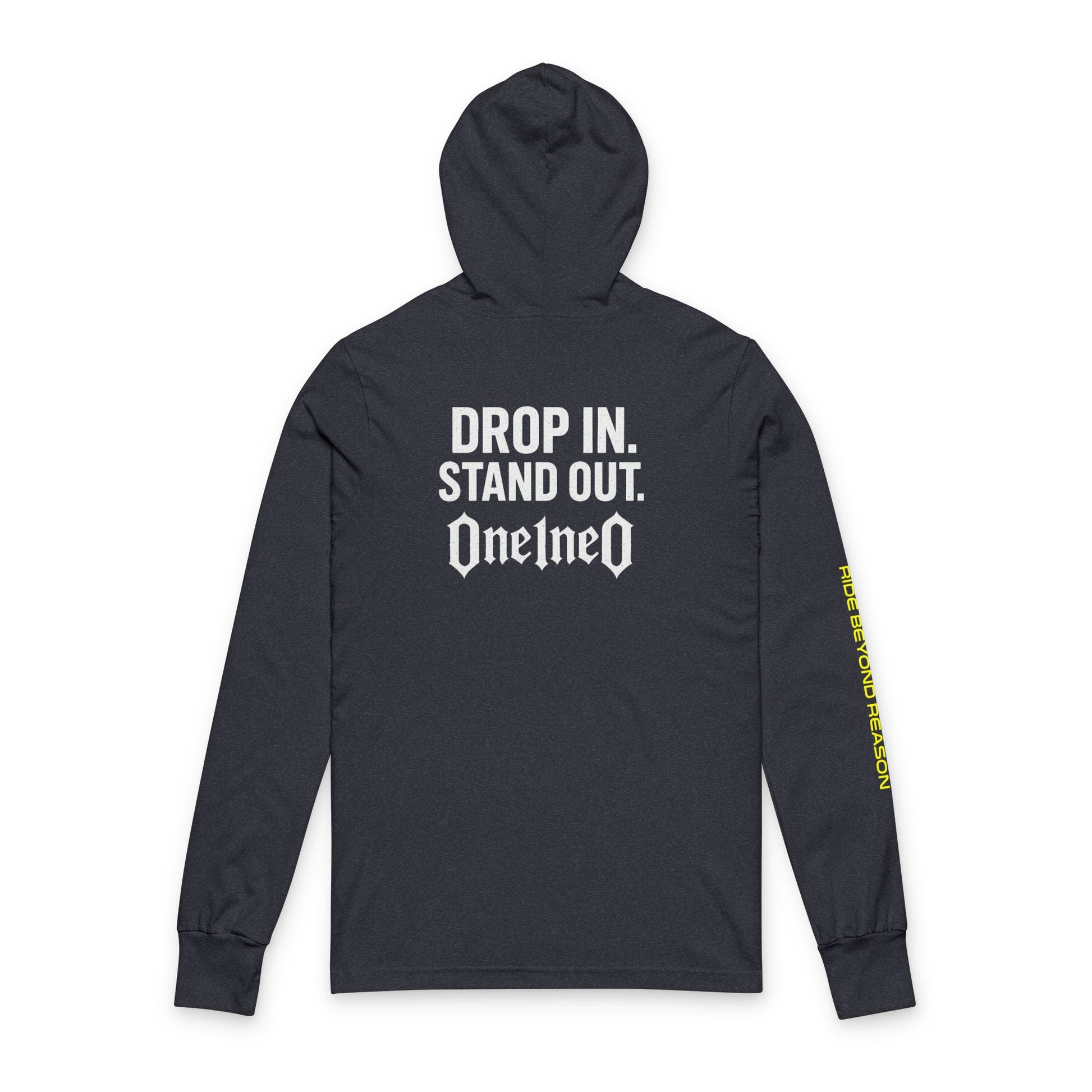 Edgy Unisex Hooded Long Sleeve Tee - Perfect for Music Lovers, Festivals, Casual Wear, Gift for Him/Her, Street Style Fashion