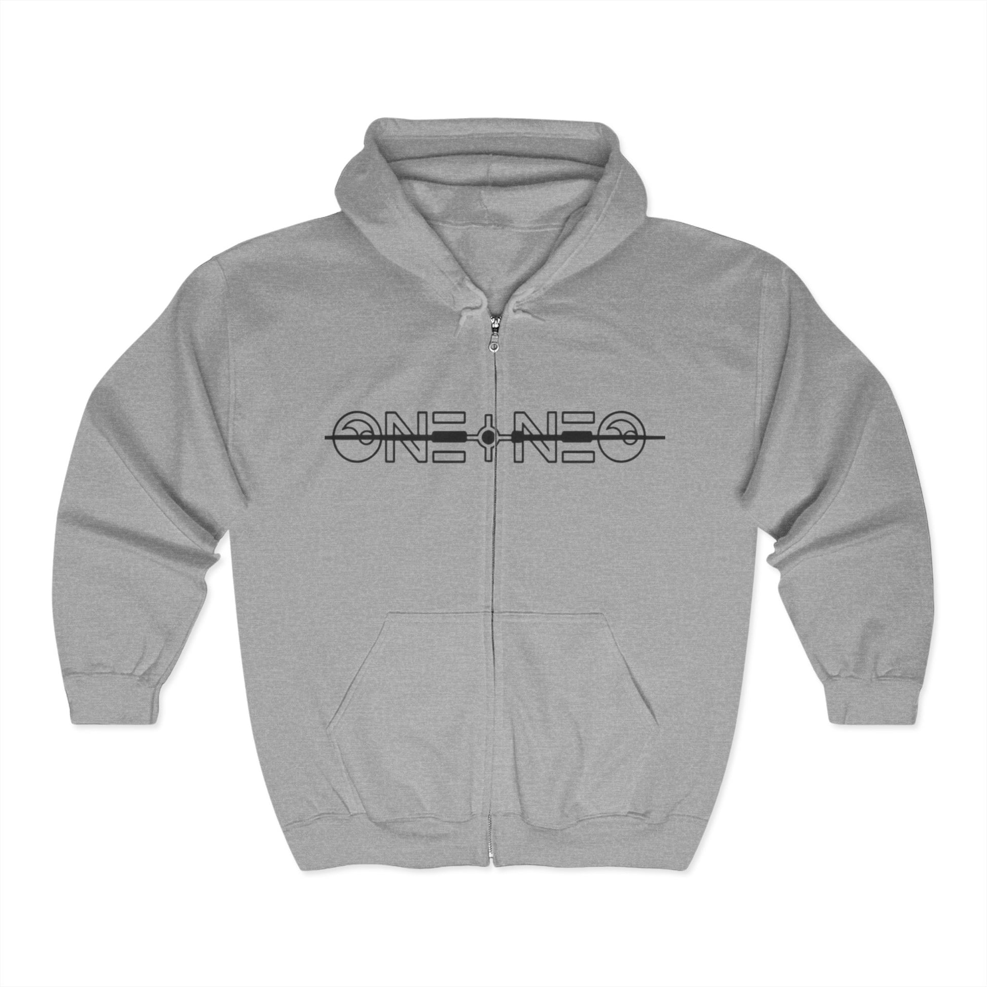 Unisex Heavy Blend™ Full Zip Hoodie with Bold Graphic Design | Perfect for Cozy Days, Casual Wear, Gym, Gifts, Unisex