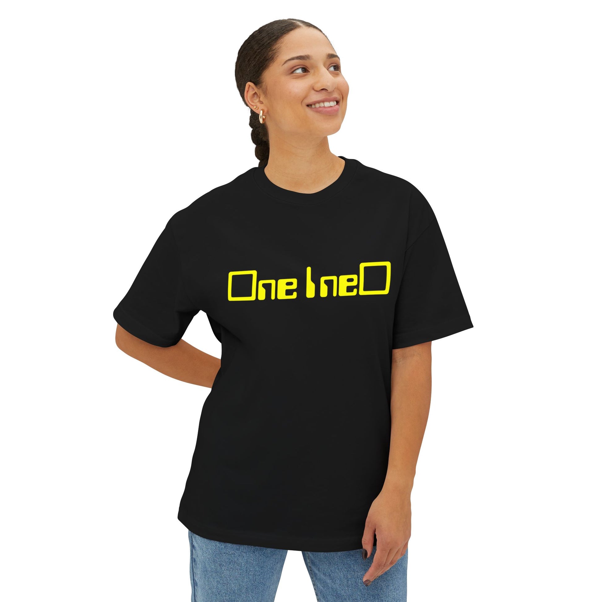 Unisex Oversized Boxy Tee - One bneO, Ride Beyond Reason, Streetwear, Casual Style, Gift for Adventurers, Graphic Tee, Unique Fashion