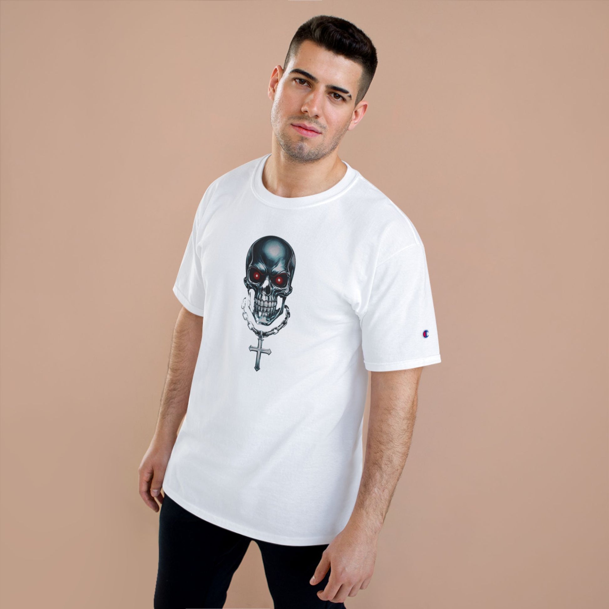 Champion Graphic Tee for Bold Trendsetters, Streetwear Shirt, Casual Outfit, Gift for Friends, Unisex Apparel, Everyday Wear