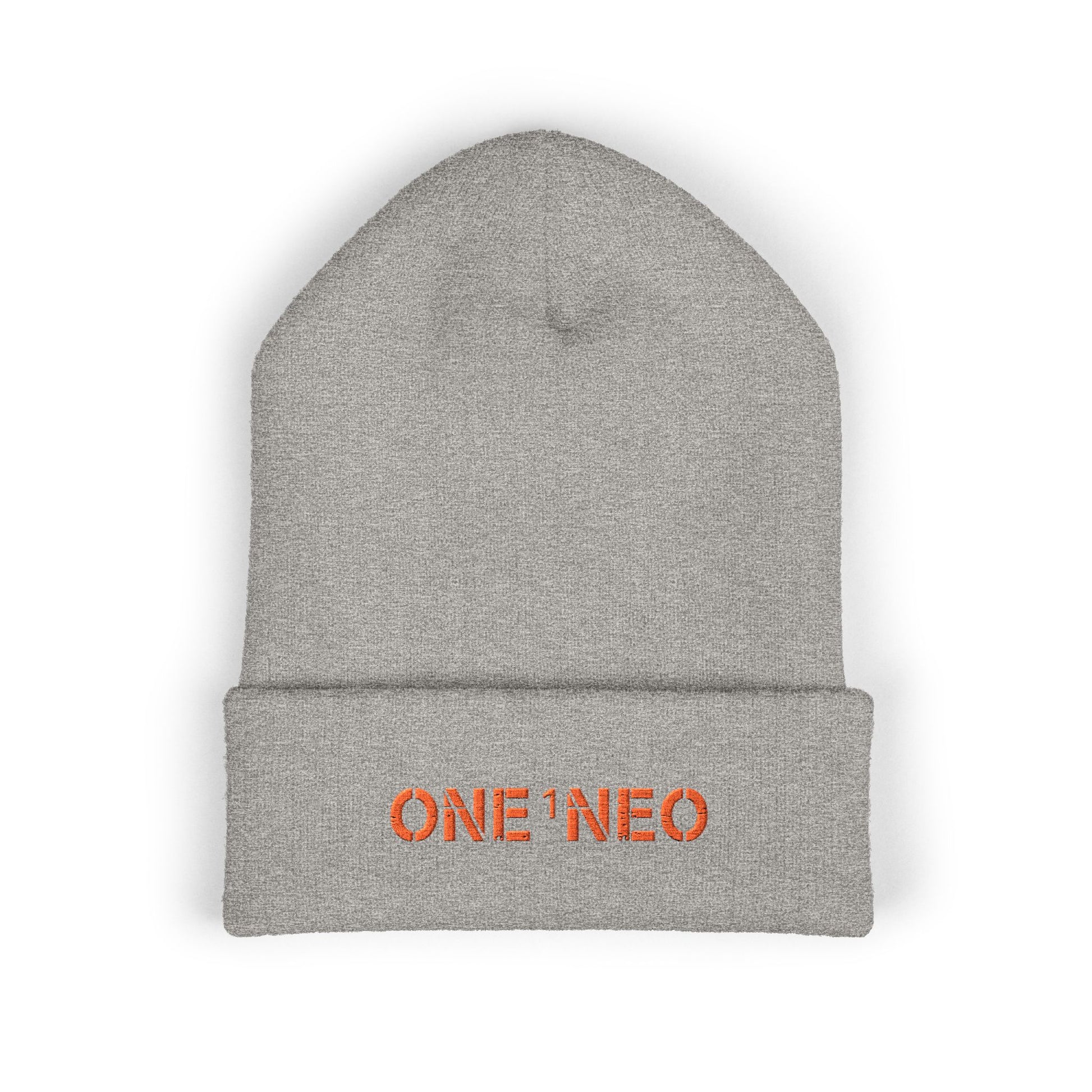 Classic Cuffed Beanie with Embroidered ONE1NEO, Cozy Winter Hat, Trendy Beanie, Great Gift for Him/Her, Stylish Accessory