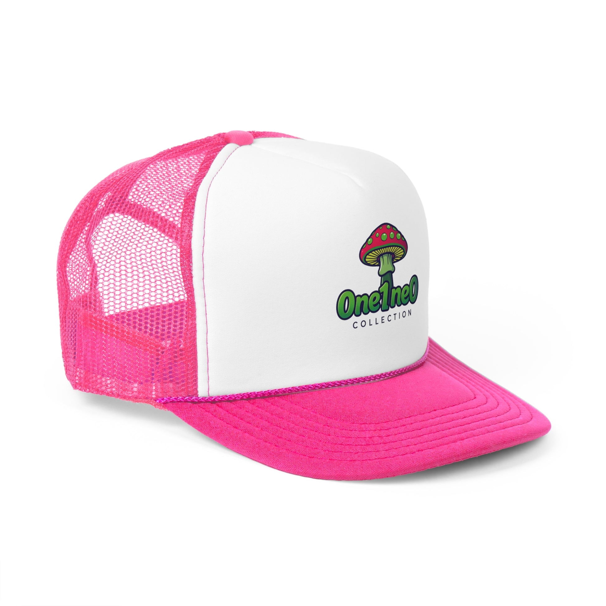Green Mushroom Trucker Cap, Fun Outdoor Hat, Perfect for Festivals, Gifts for Nature Lovers, Casual Summer Accessory