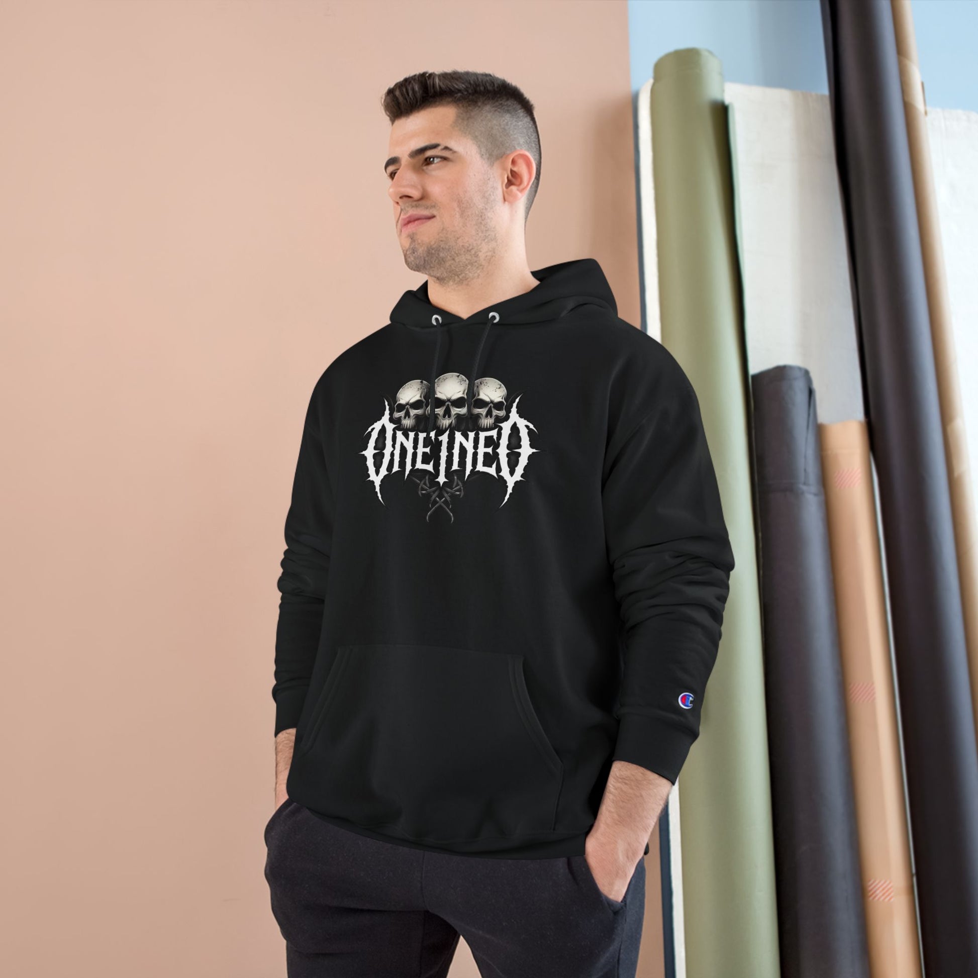 Skull Graphic Hoodie, Edgy Sweatshirt, Gothic Fashion, Casual Wear, Gift for Him/Her, Alternative Style
