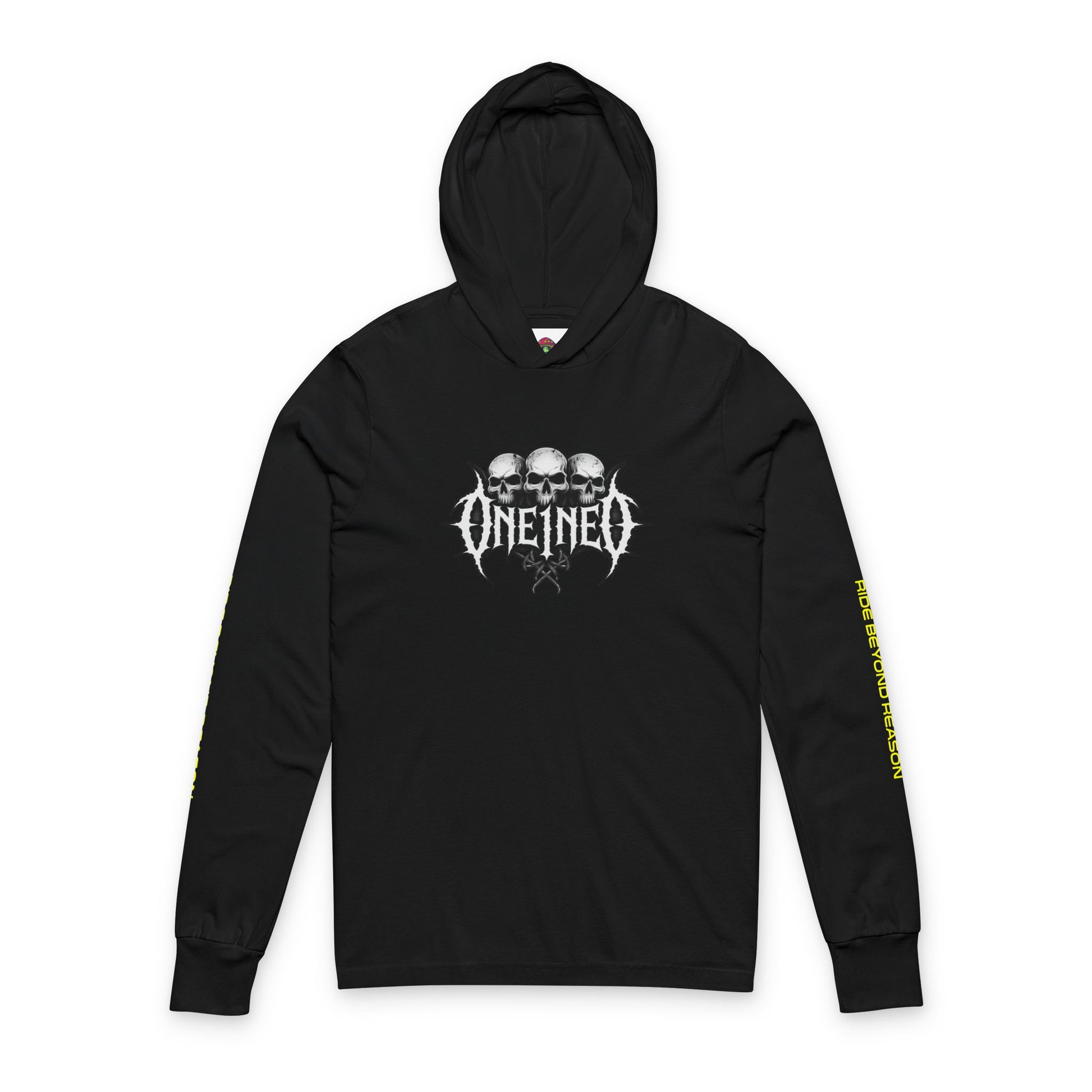 Edgy Unisex Hooded Long Sleeve Tee - Perfect for Music Lovers, Festivals, Casual Wear, Gift for Him/Her, Street Style Fashion