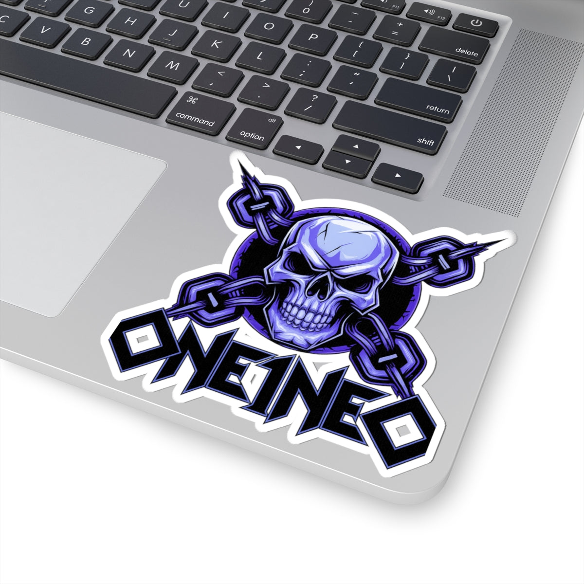Edgy Skull Kiss-Cut Stickers | Goth Decor, Laptop Stickers, Biker Accessories, Motorcycle Gear, Halloween Gifts