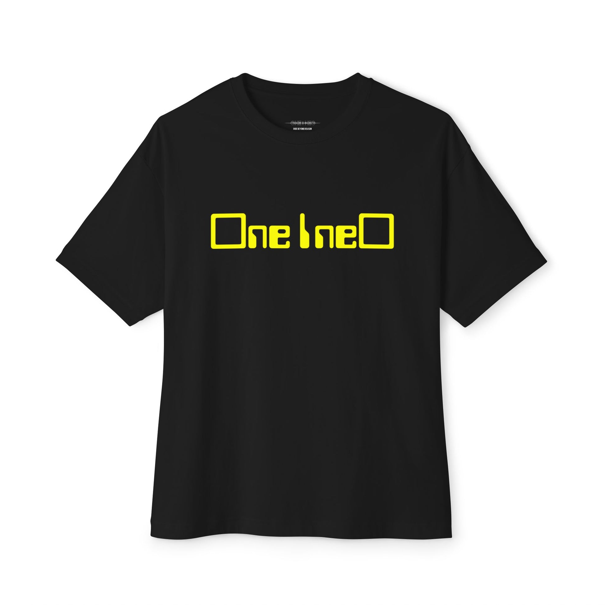 Unisex Oversized Boxy Tee - One bneO, Ride Beyond Reason, Streetwear, Casual Style, Gift for Adventurers, Graphic Tee, Unique Fashion