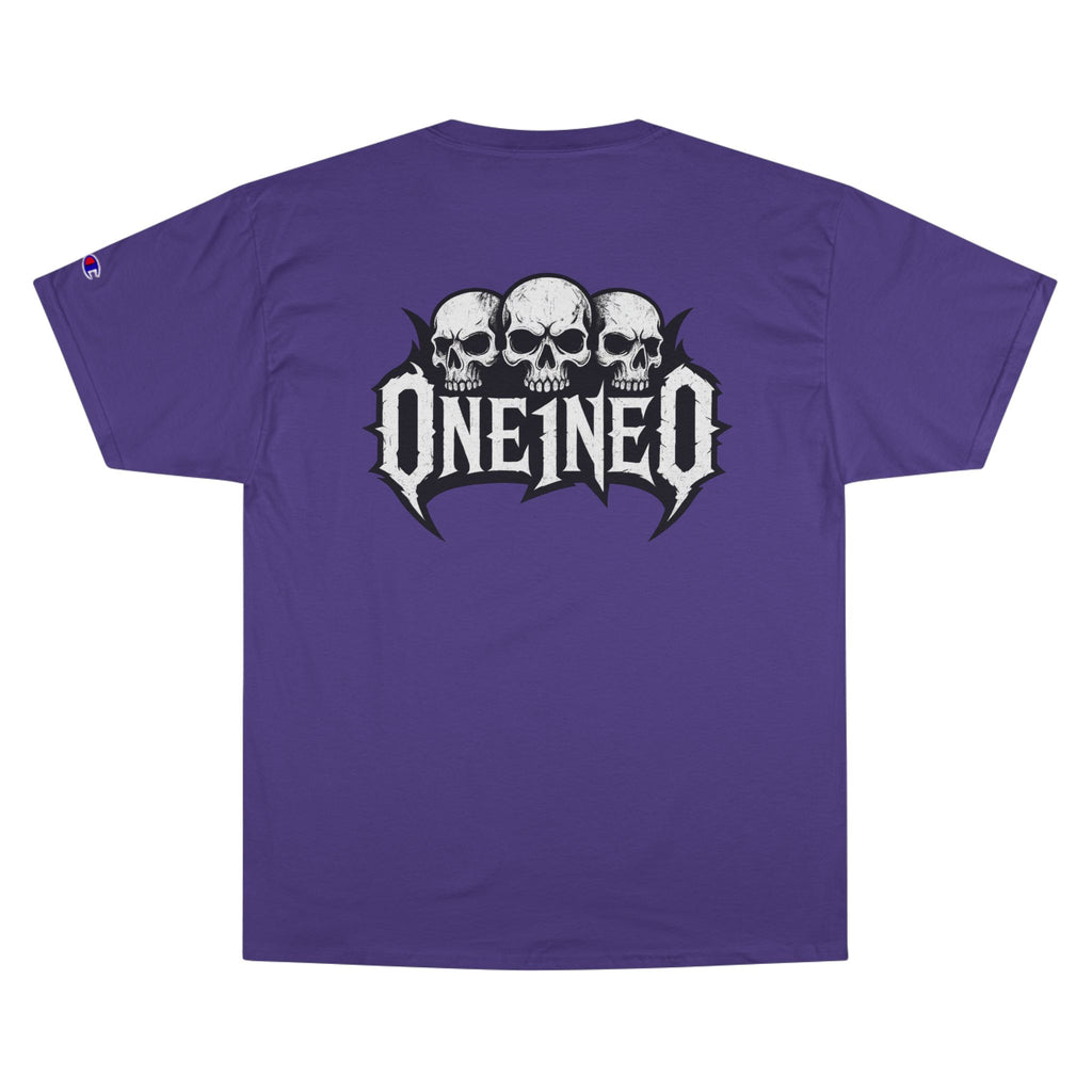 Champion Skull Graphic Tee for Music Lovers, Edgy Streetwear Shirt, Alternative Fashion Apparel, Perfect Gift for Birthdays.