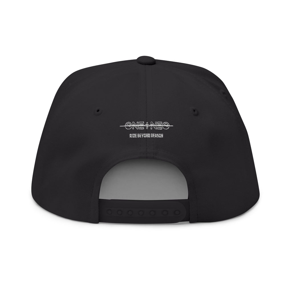 Stylish Embroidered Flat Bill Cap, Trendy Fashion, Gift for Him, Summer Accessory, Streetwear Cap, One+Neo Design