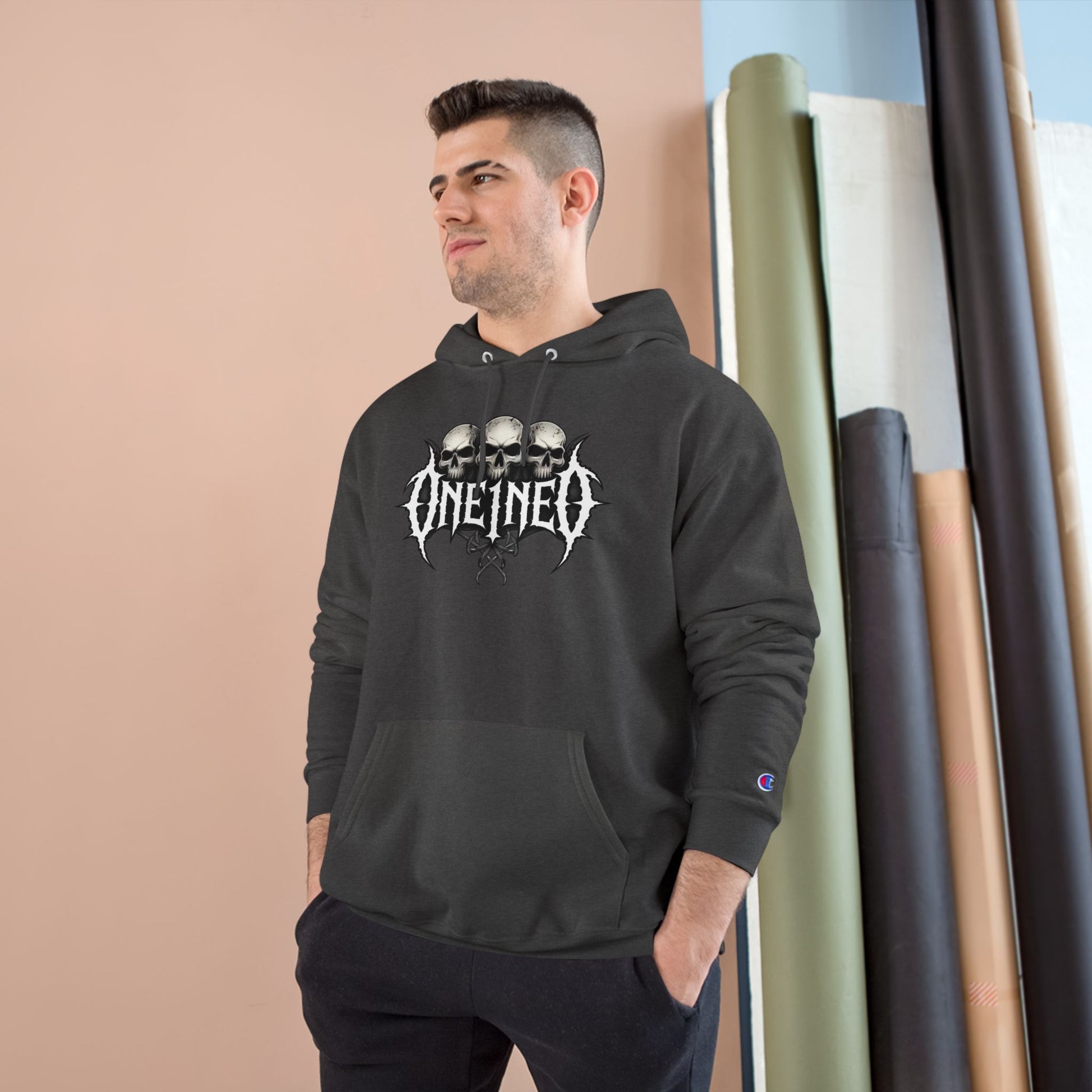 Skull Graphic Hoodie, Edgy Sweatshirt, Gothic Fashion, Casual Wear, Gift for Him/Her, Alternative Style