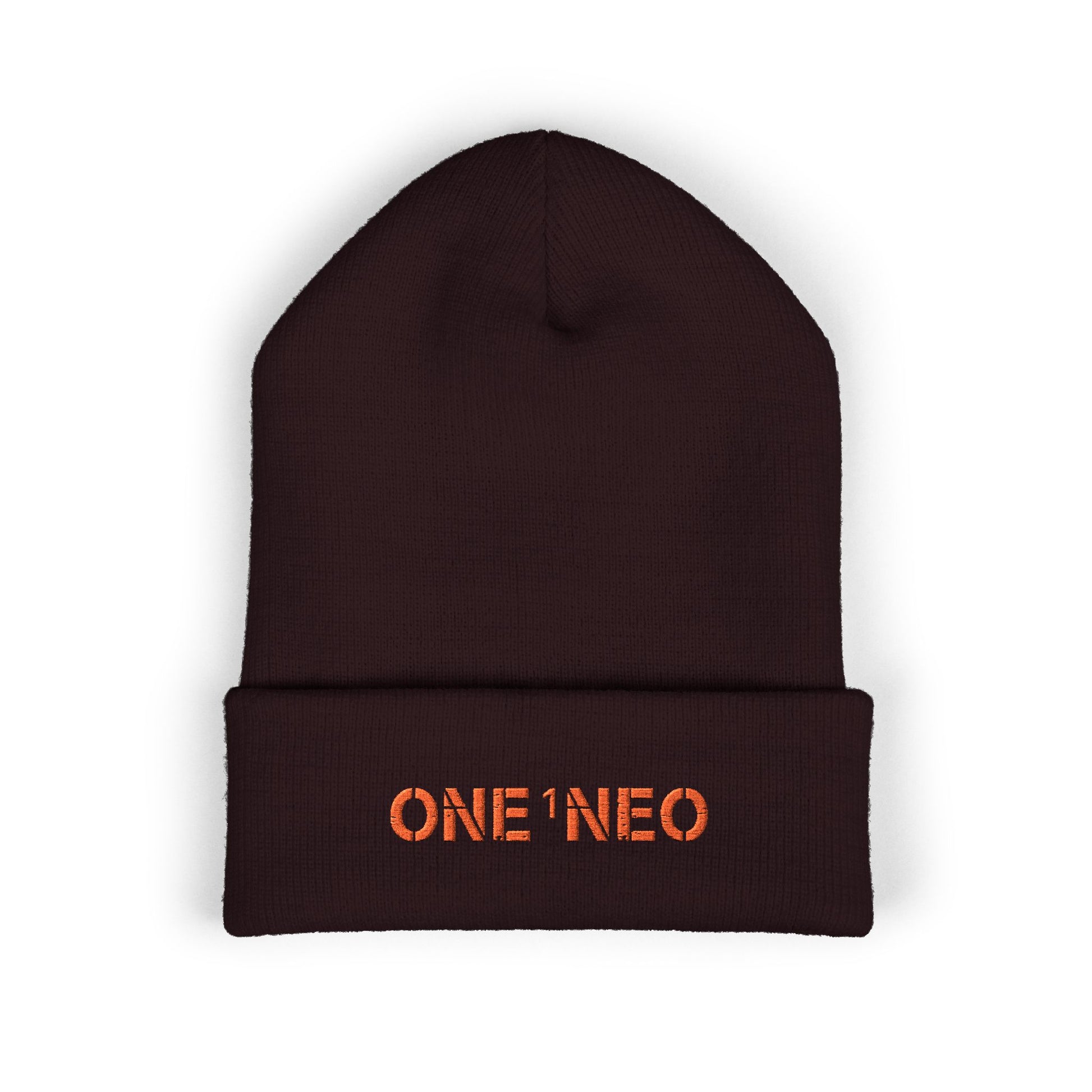 Classic Cuffed Beanie with Embroidered ONE1NEO, Cozy Winter Hat, Trendy Beanie, Great Gift for Him/Her, Stylish Accessory