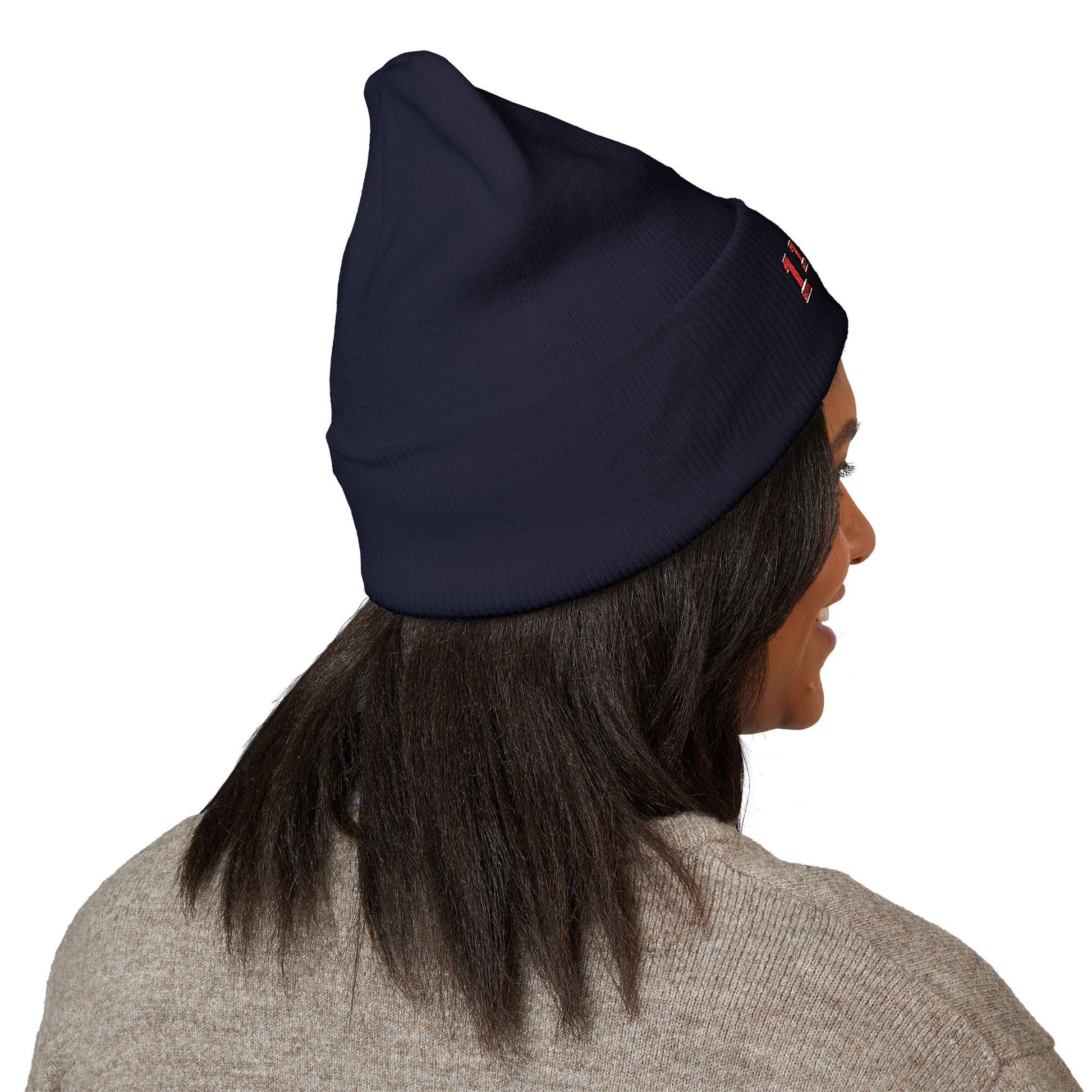 Classic Cuffed Beanie with 1'Neo Embroidery, Cozy Winter Hat, Gifts for Him/Her, Festival Beanie, Trendy Accessory