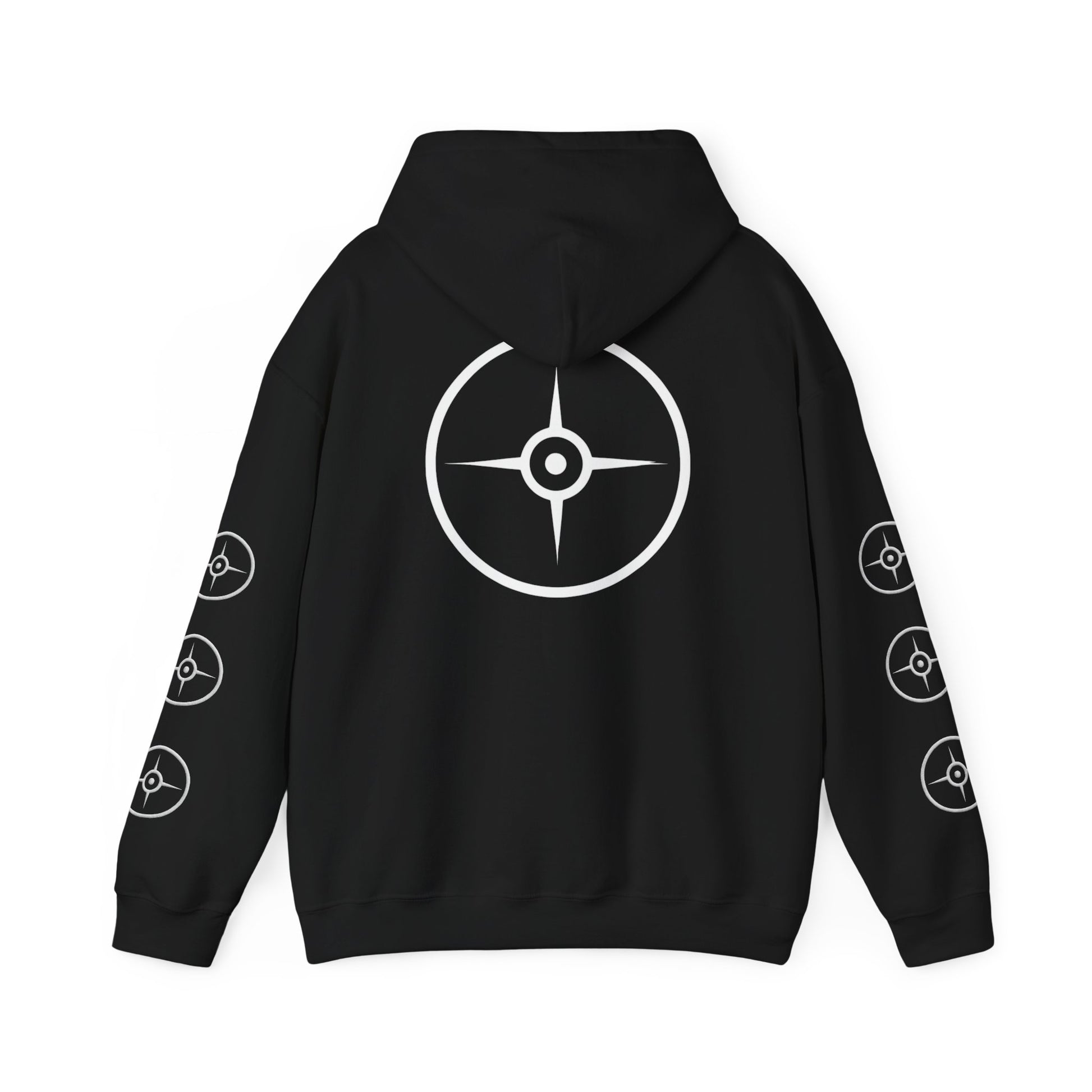 Compass Design Unisex Hoodie - Perfect for Adventurers, Outdoor Lovers, Travel Gear, Cozy Gift for All Seasons, Streetwear Style