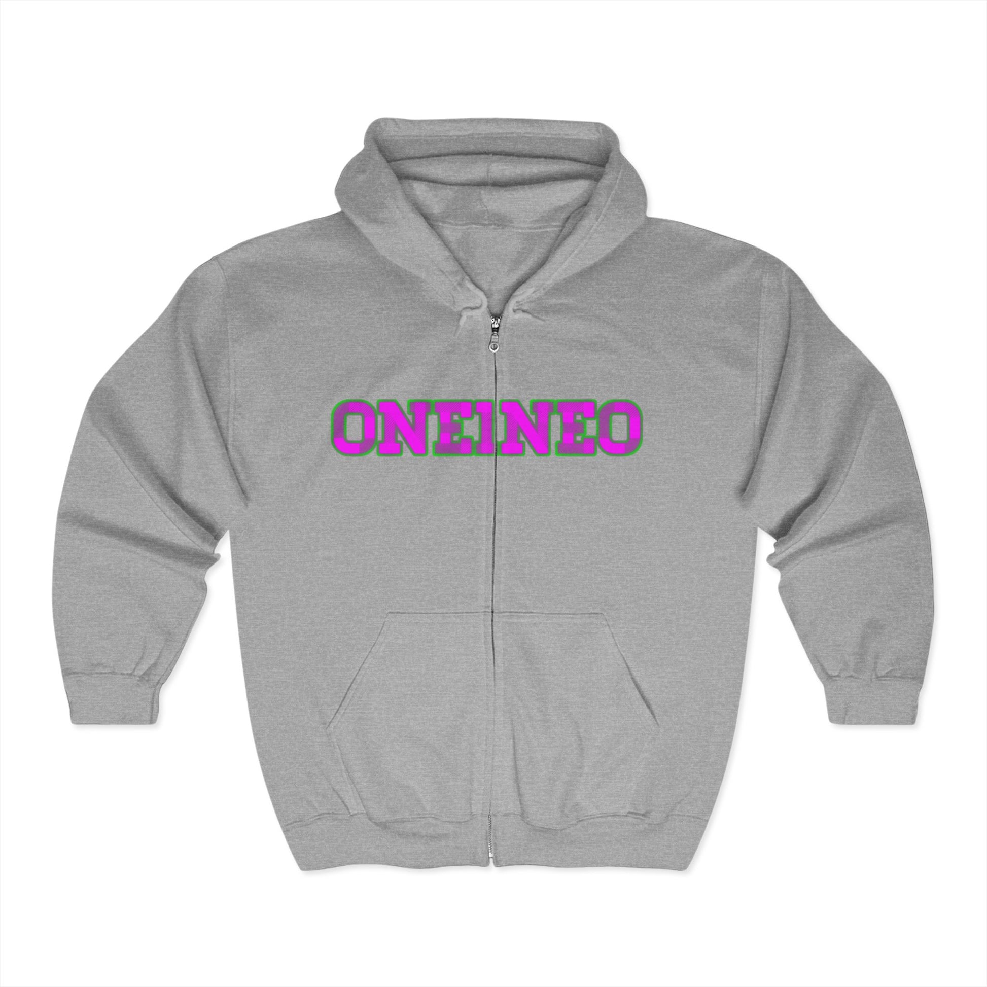 Vibrant Unisex Full Zip Hoodie, Colorful Skull Design, Casual Streetwear, Perfect for Gifting, Everyday Wear, Concerts