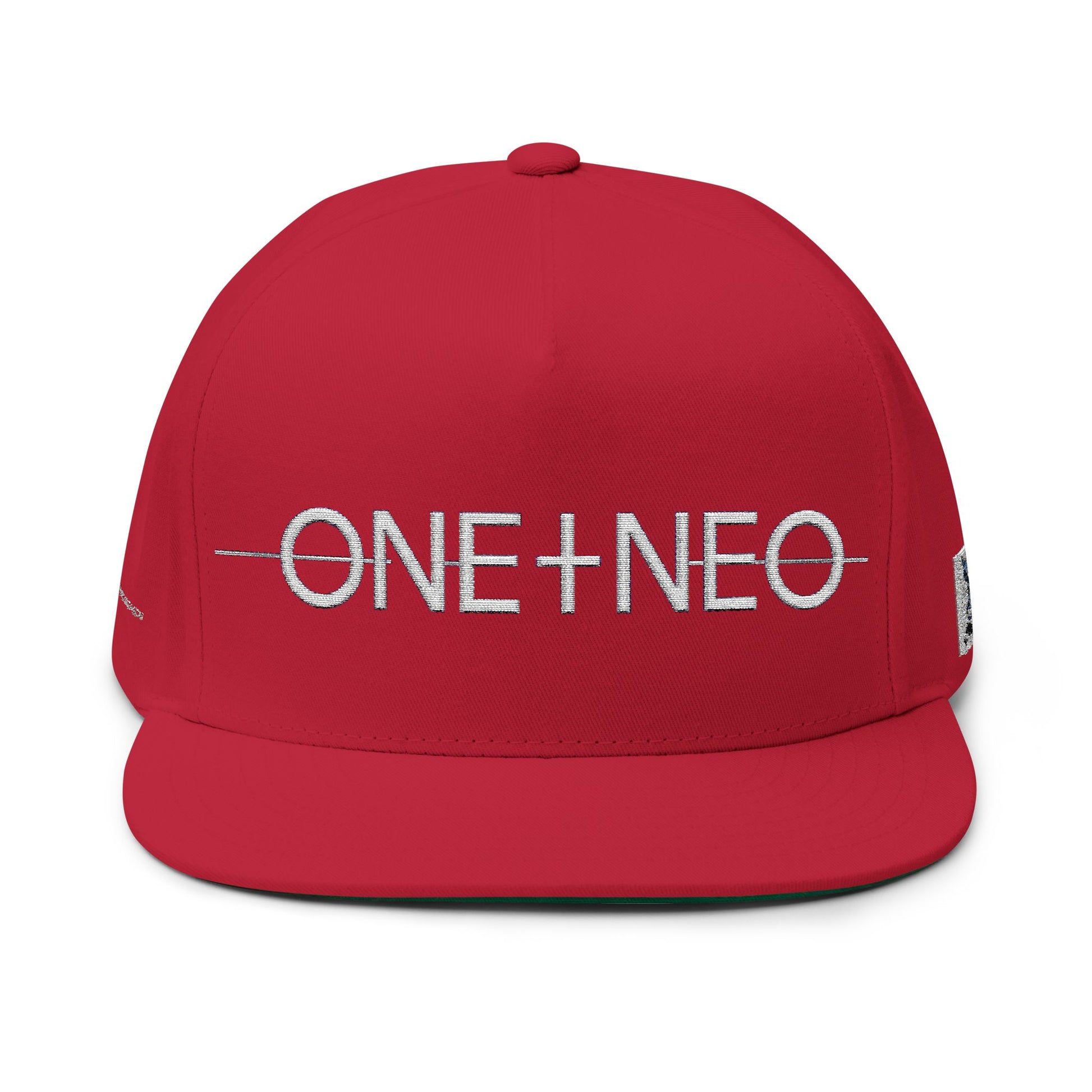 Stylish Embroidered Flat Bill Cap, Trendy Fashion, Gift for Him, Summer Accessory, Streetwear Cap, One+Neo Design