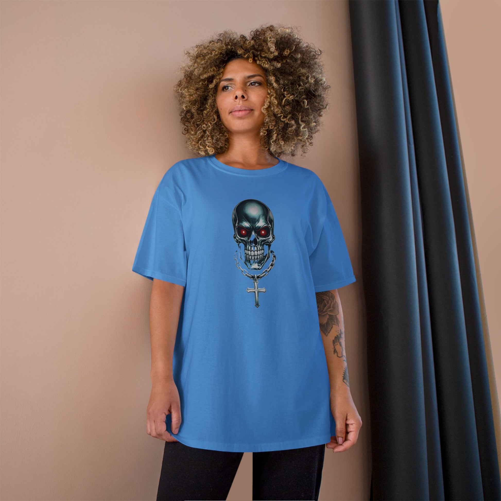 Champion Graphic Tee for Bold Trendsetters, Streetwear Shirt, Casual Outfit, Gift for Friends, Unisex Apparel, Everyday Wear