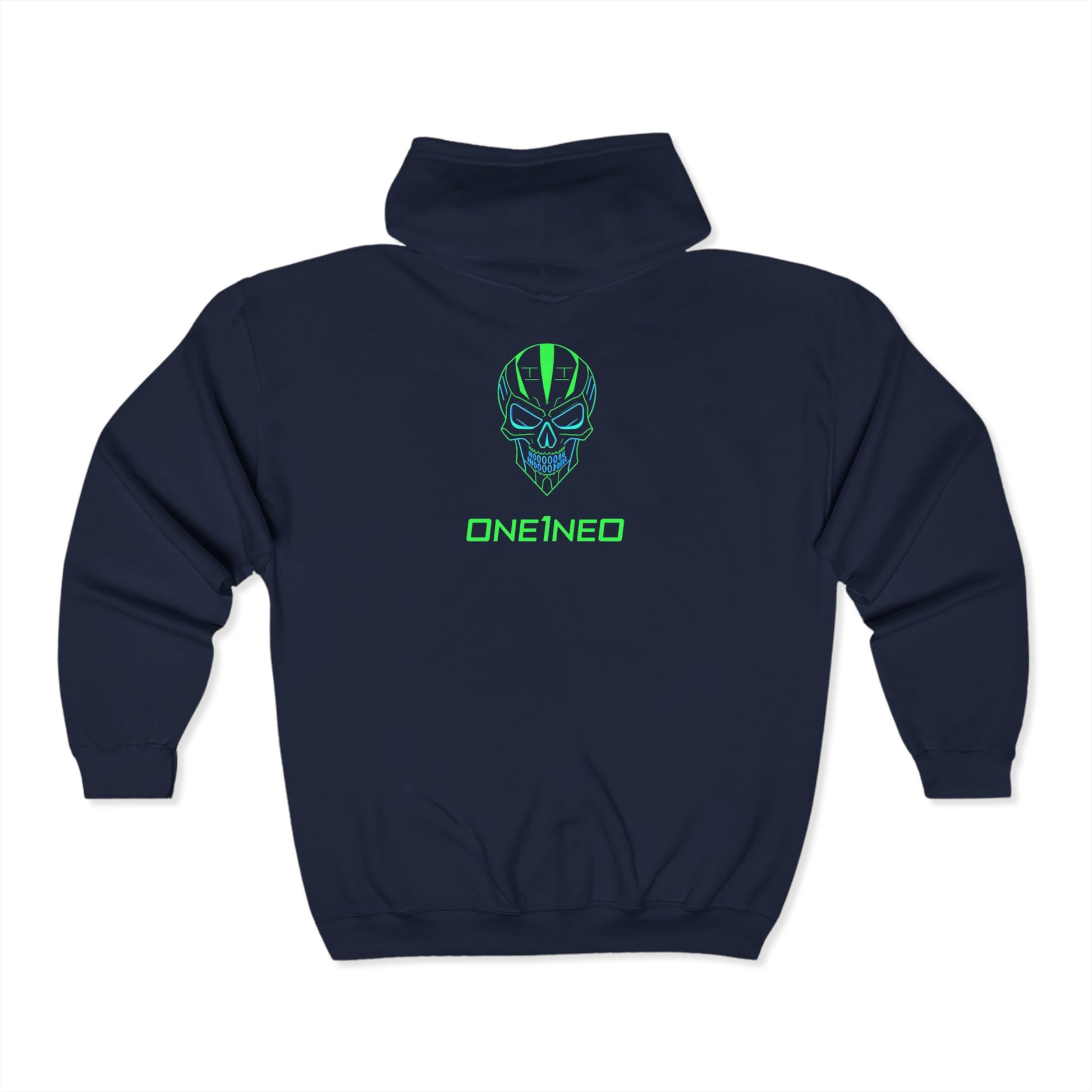 Vibrant Unisex Full Zip Hoodie, Colorful Skull Design, Casual Streetwear, Perfect for Gifting, Everyday Wear, Concerts