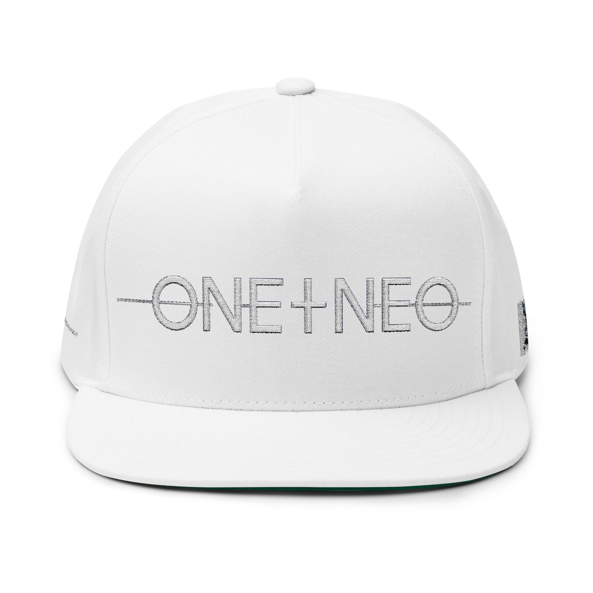 Stylish Embroidered Flat Bill Cap, Trendy Fashion, Gift for Him, Summer Accessory, Streetwear Cap, One+Neo Design