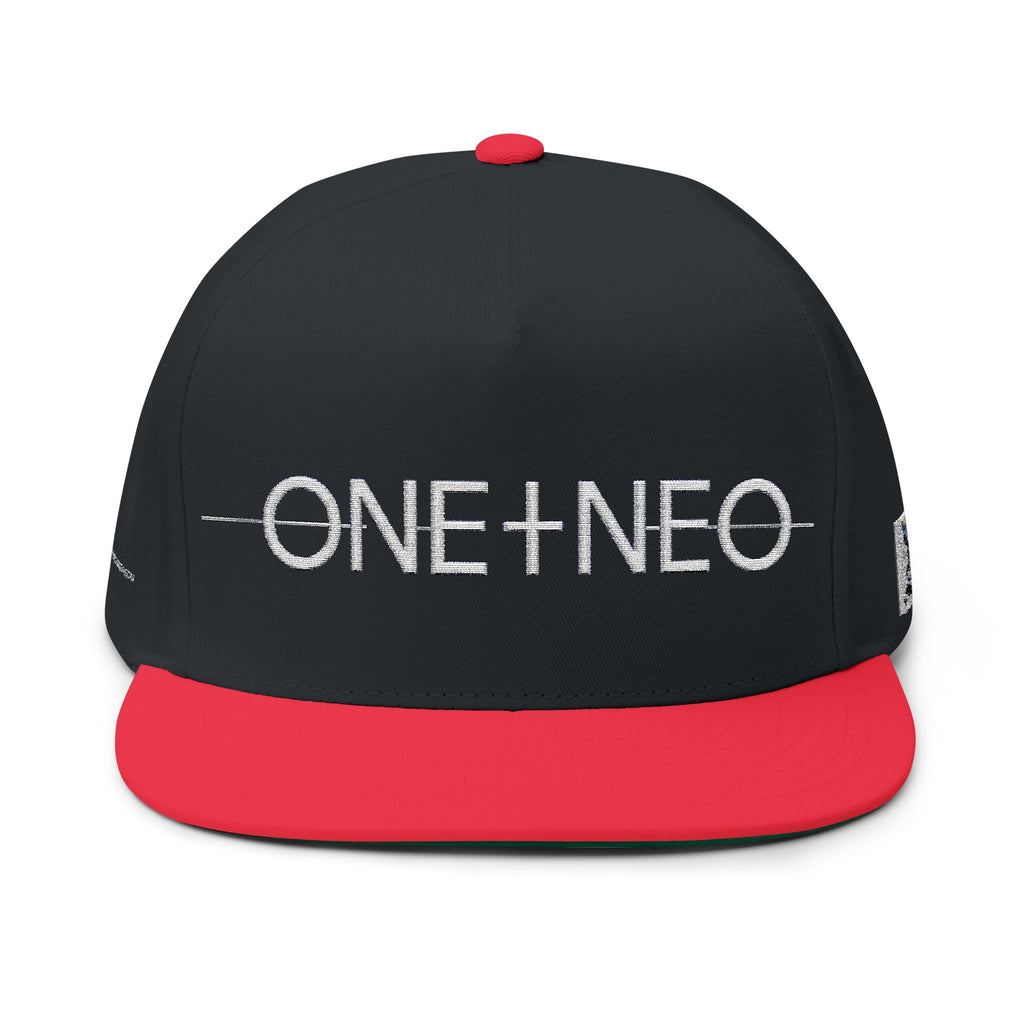 Stylish Embroidered Flat Bill Cap, Trendy Fashion, Gift for Him, Summer Accessory, Streetwear Cap, One+Neo Design