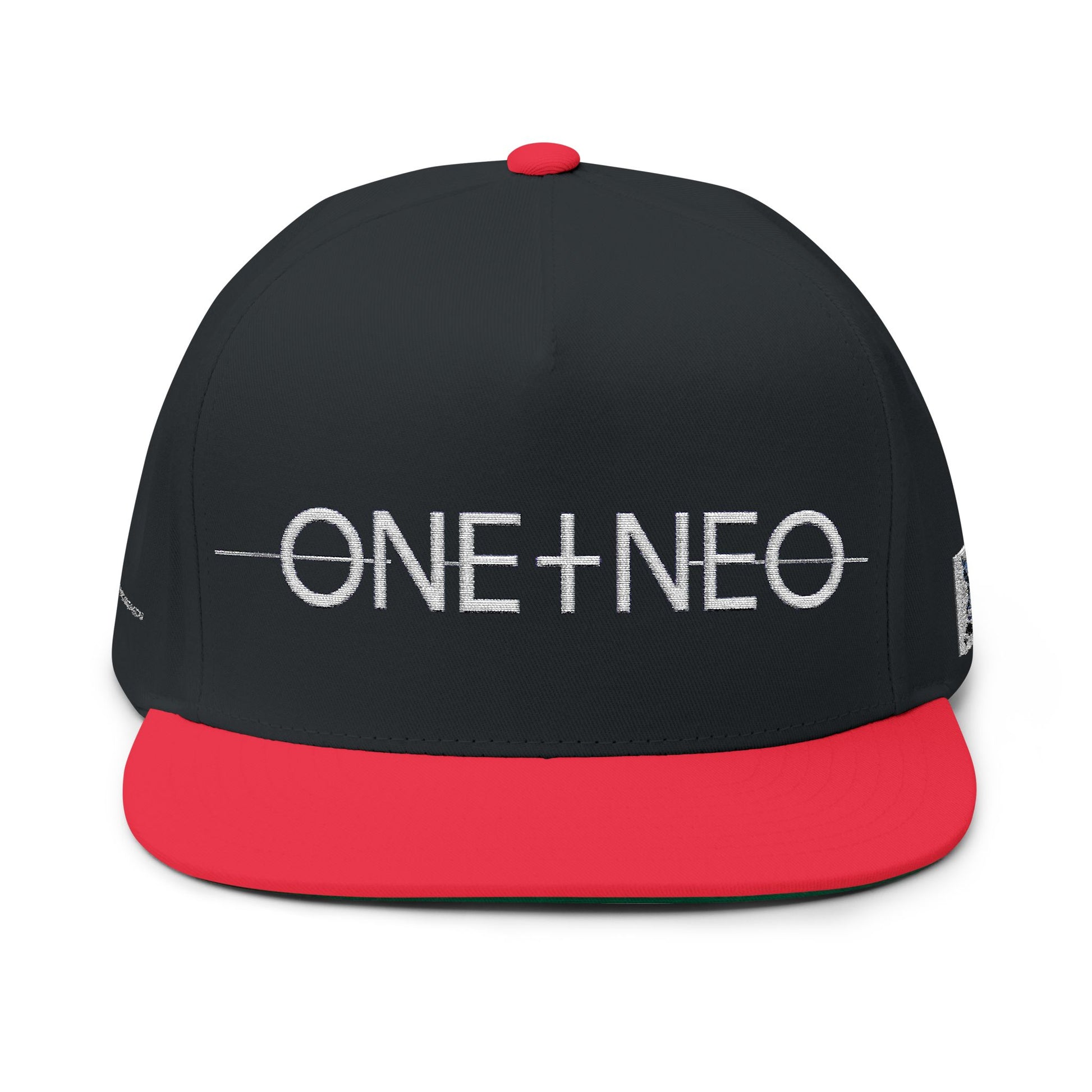 Stylish Embroidered Flat Bill Cap, Trendy Fashion, Gift for Him, Summer Accessory, Streetwear Cap, One+Neo Design