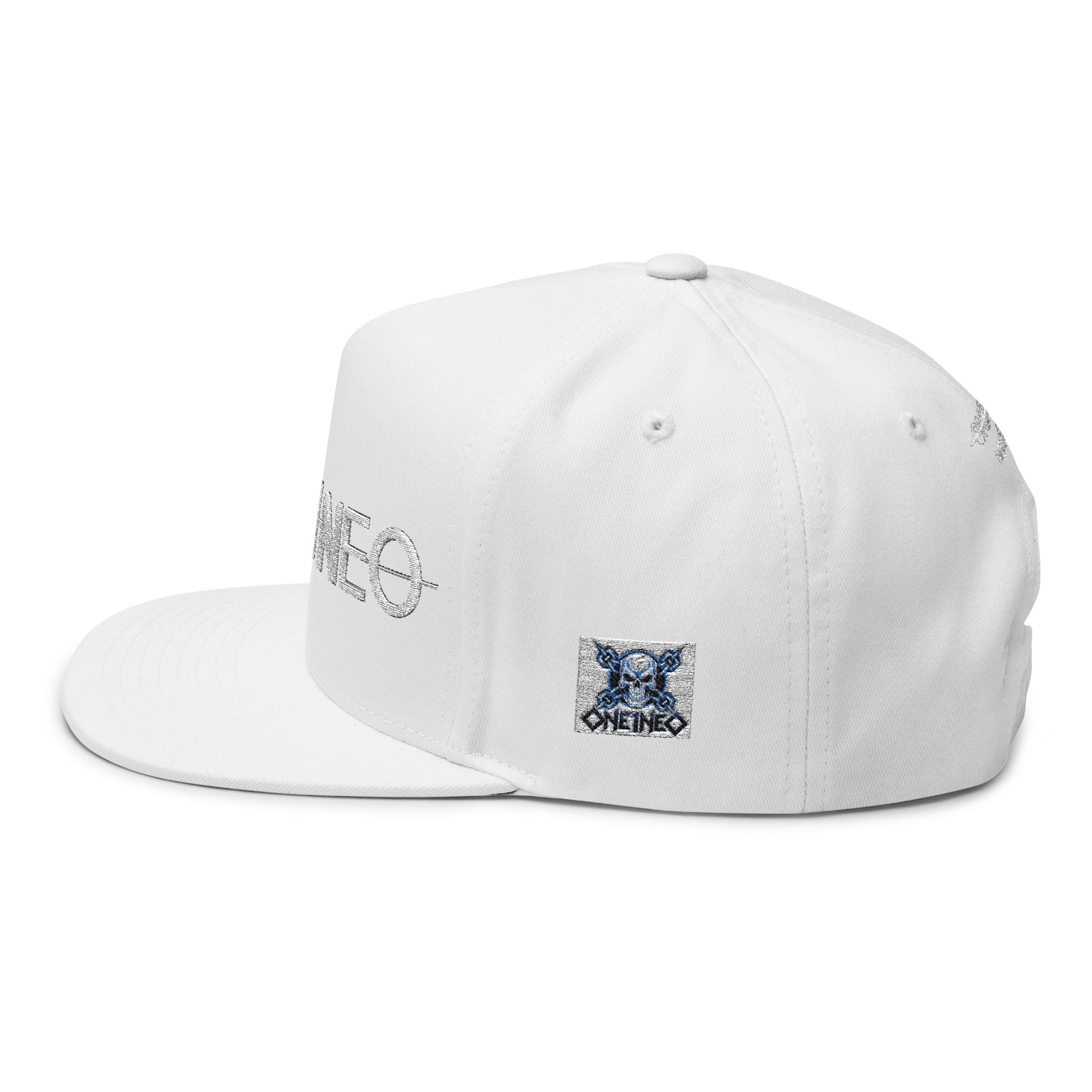 Stylish Embroidered Flat Bill Cap, Trendy Fashion, Gift for Him, Summer Accessory, Streetwear Cap, One+Neo Design