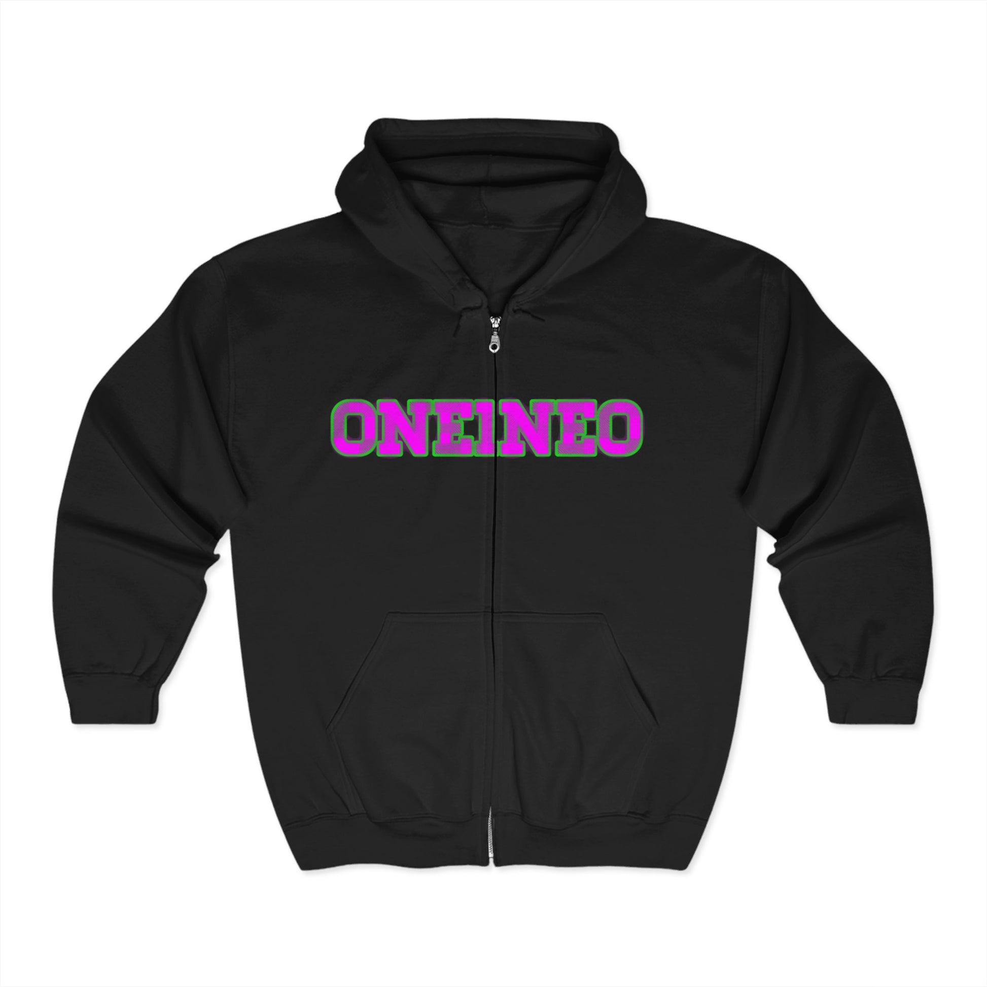 Vibrant Unisex Full Zip Hoodie, Colorful Skull Design, Casual Streetwear, Perfect for Gifting, Everyday Wear, Concerts